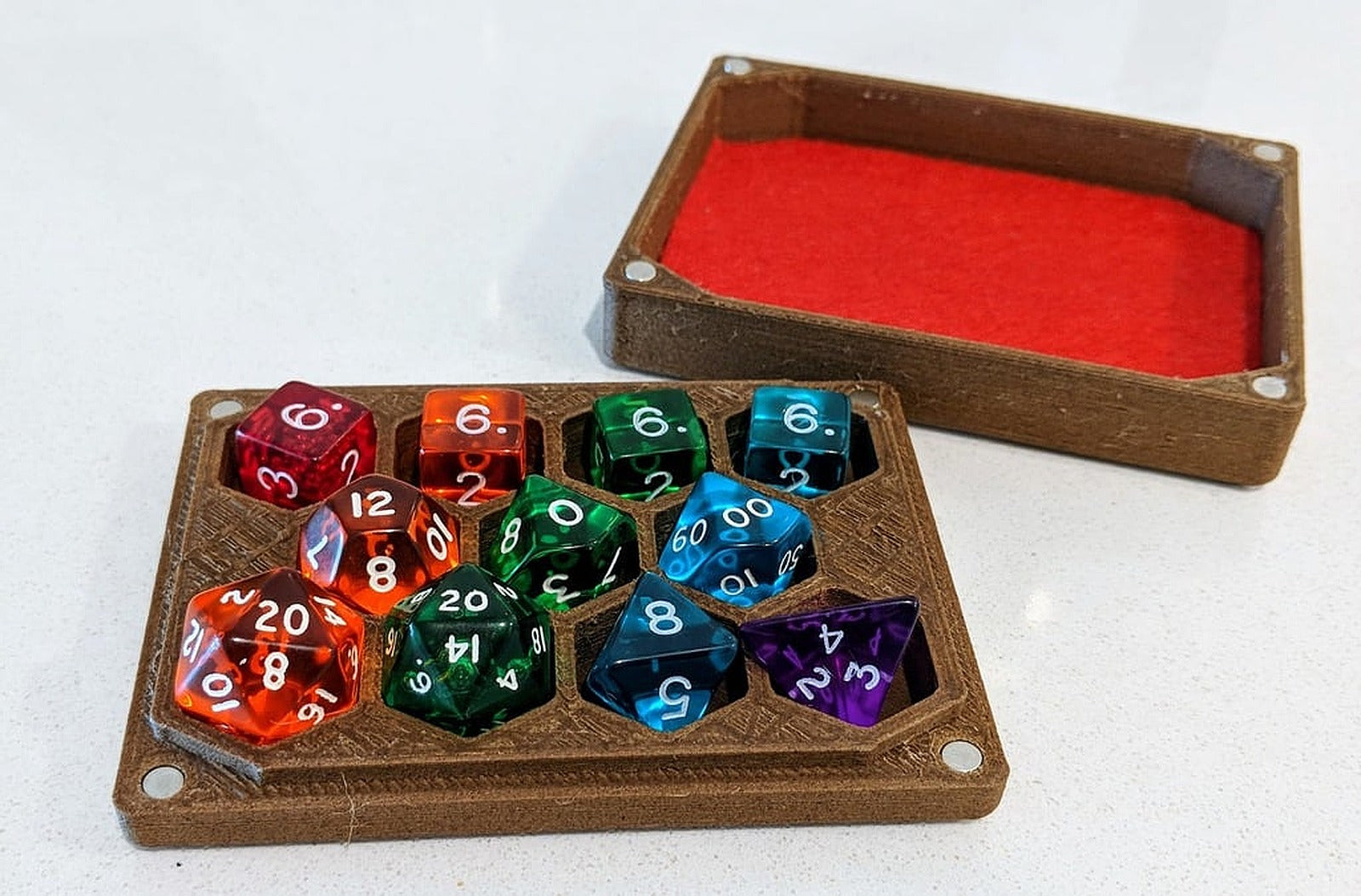 Dice kutu/düzenleyici and Tray for 11 Dice – 3D Baskı Modeli