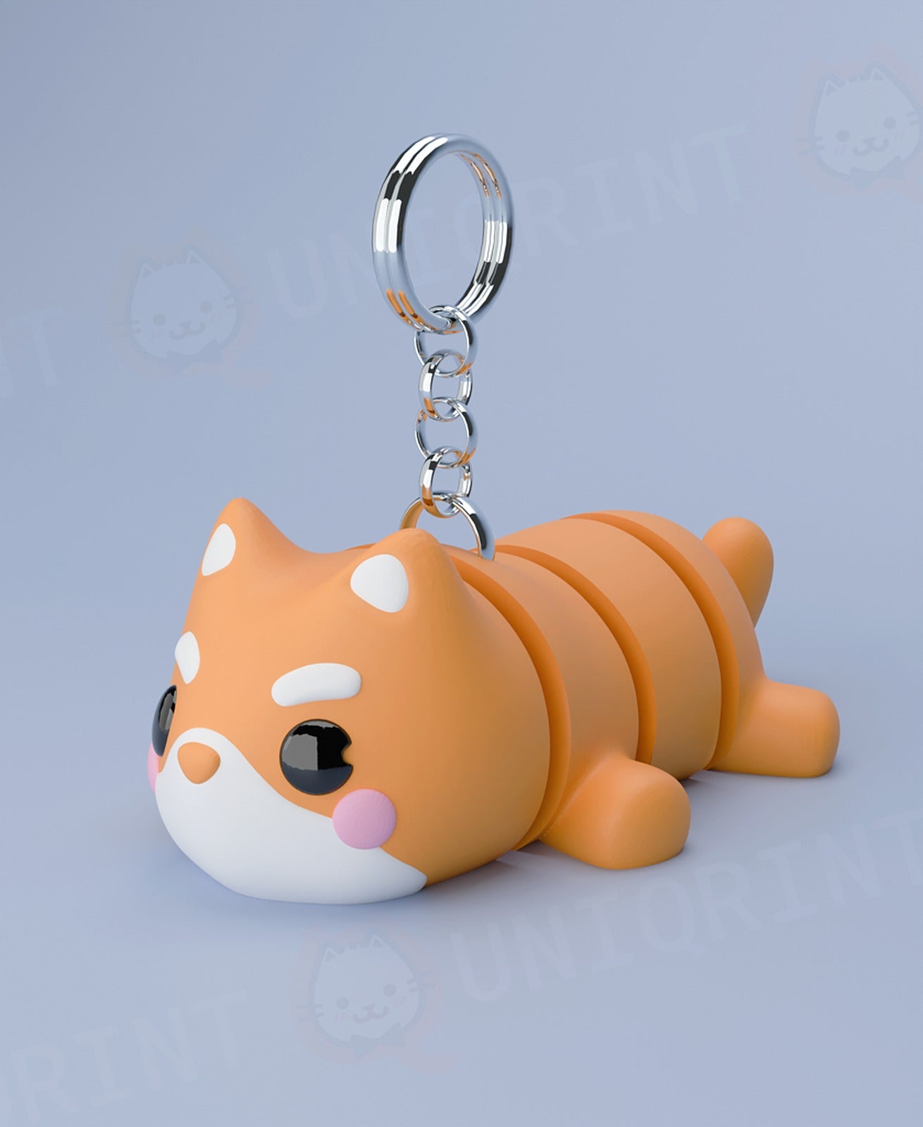 Flexi Shiba Inu anahtarlık – 3D Baskı Modeli