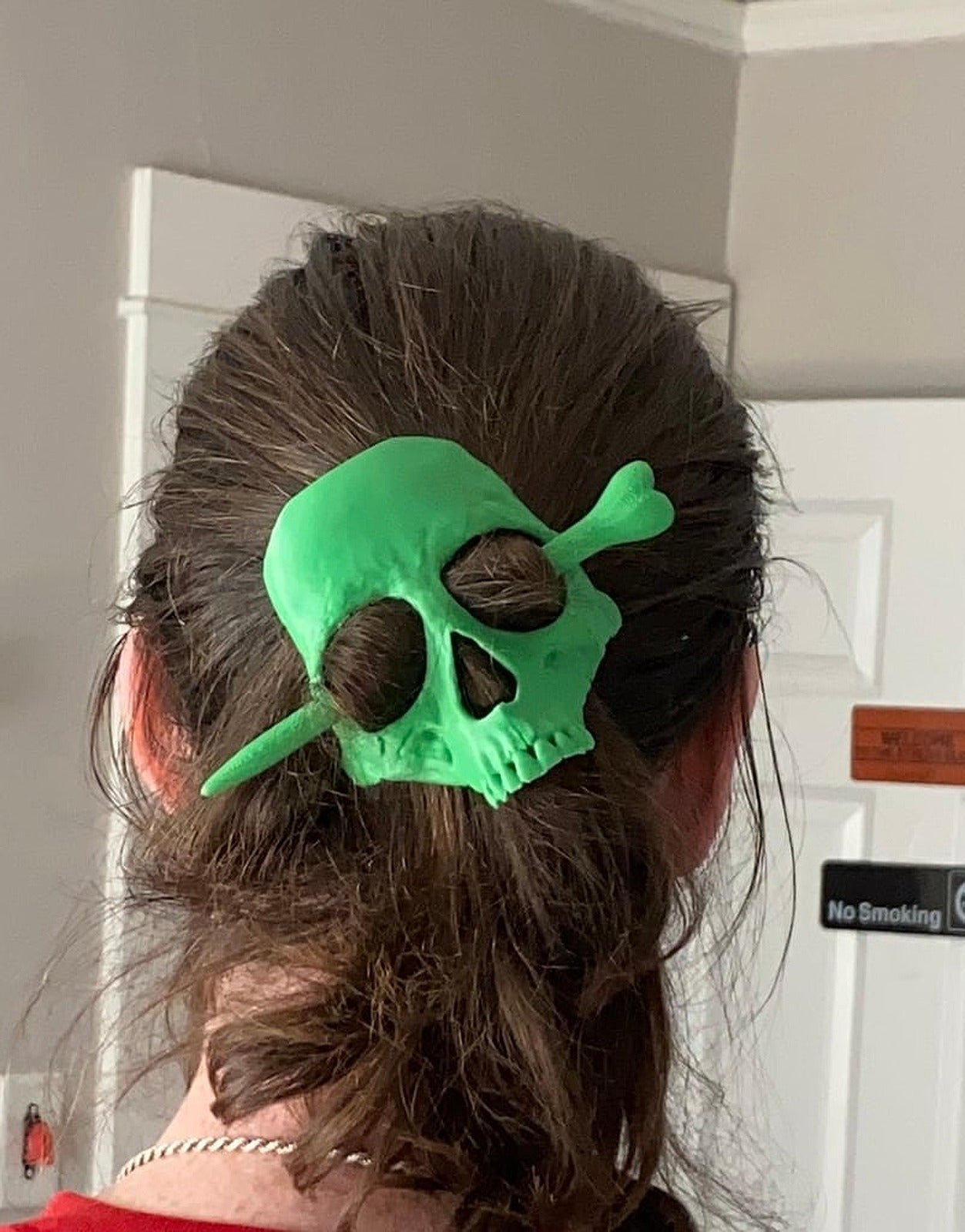 Human Skull Hair Pin – 3D Baskı Modeli