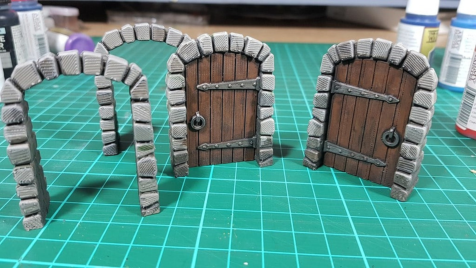 Dungeon Door - Open and Closed – 3D Baskı Modeli