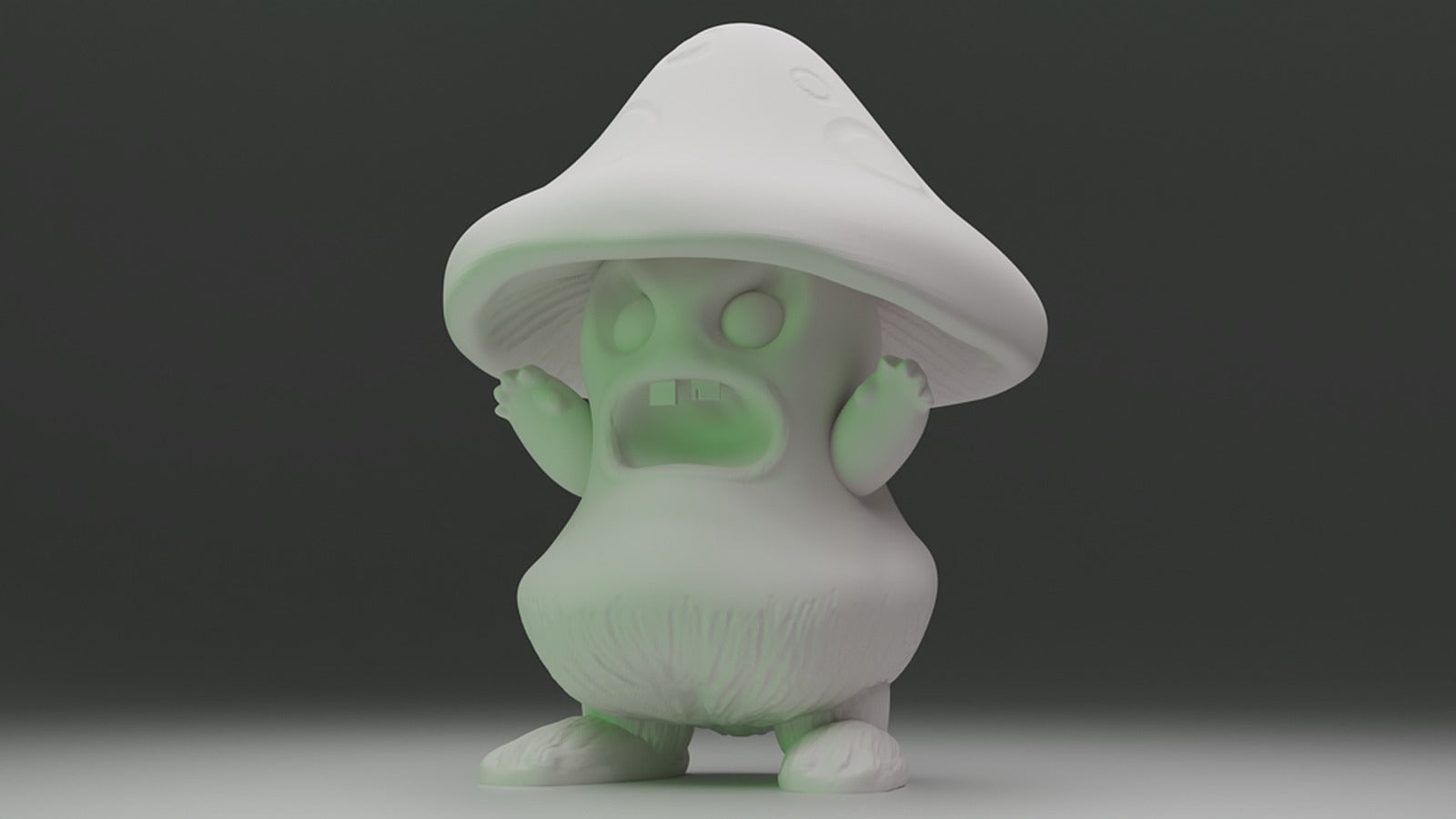Angry little mushroom man – 3D Baskı Modeli