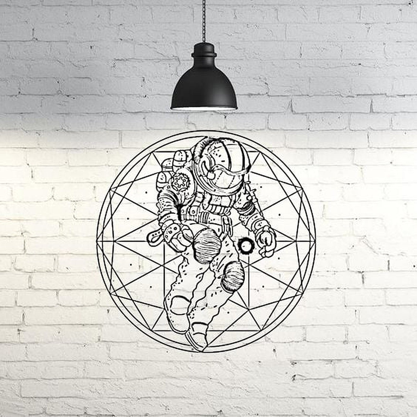 Astronaut Wall Sculpture 2D – 3D Baskı Modeli