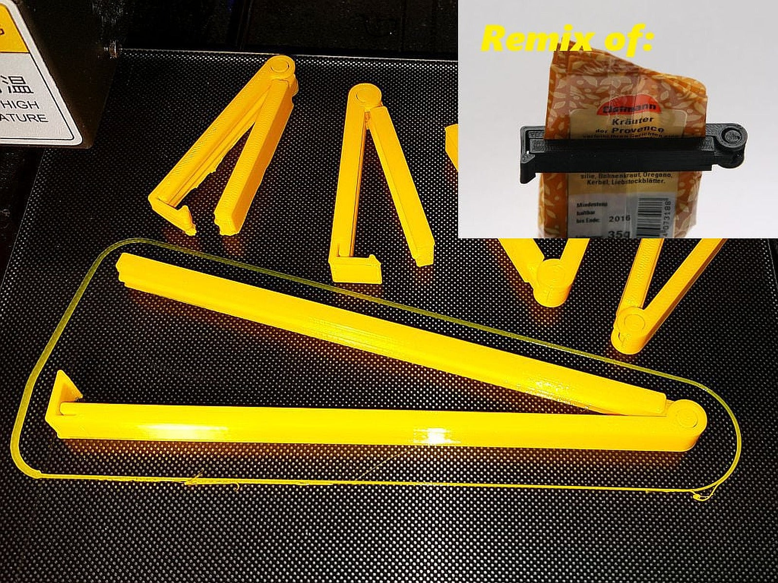 Parametric Bag Clip - PLA compatible – 3D Baskı Modeli