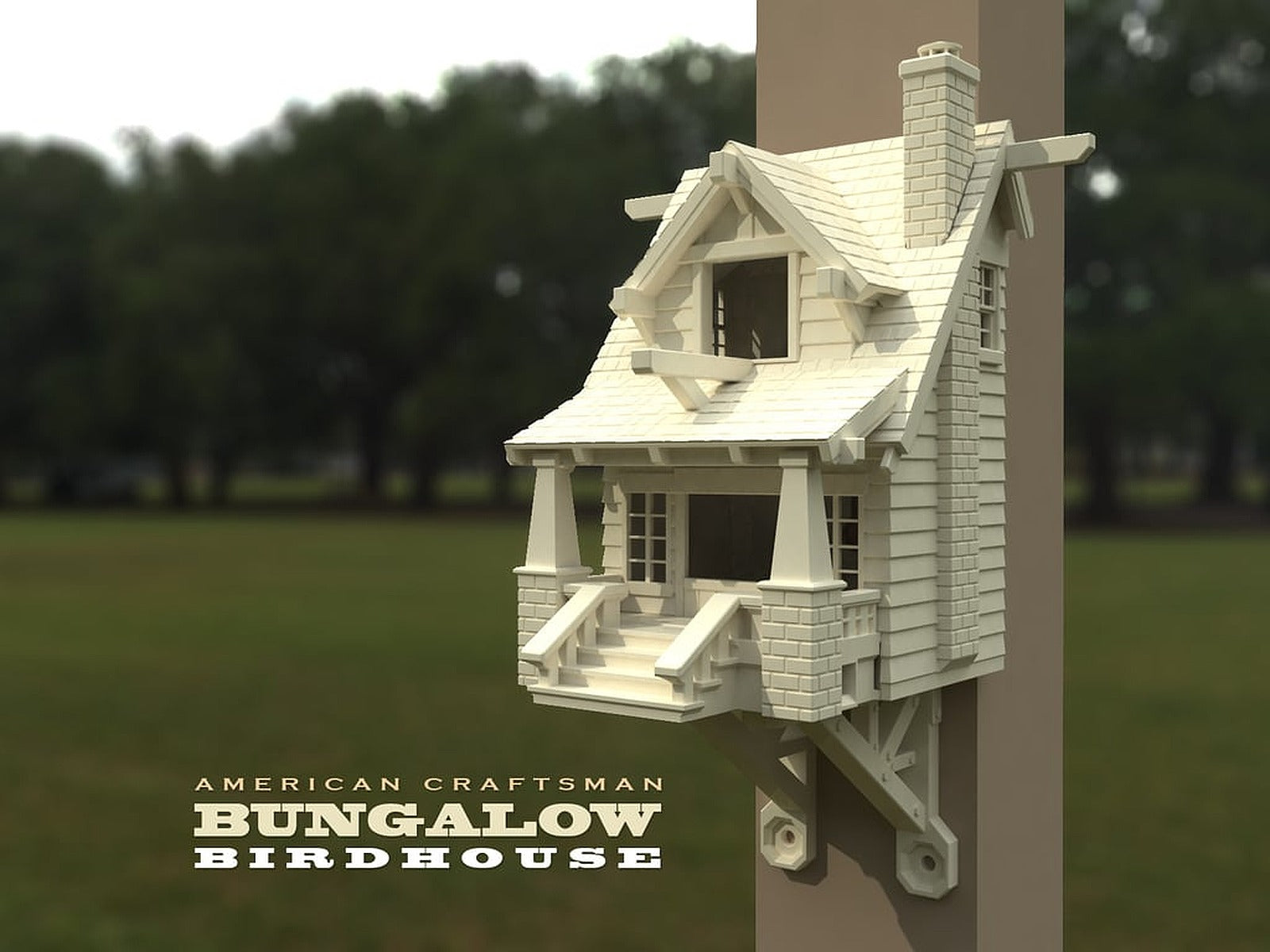 the American Craftsman Bungalow Birdhouse – 3D Baskı Modeli