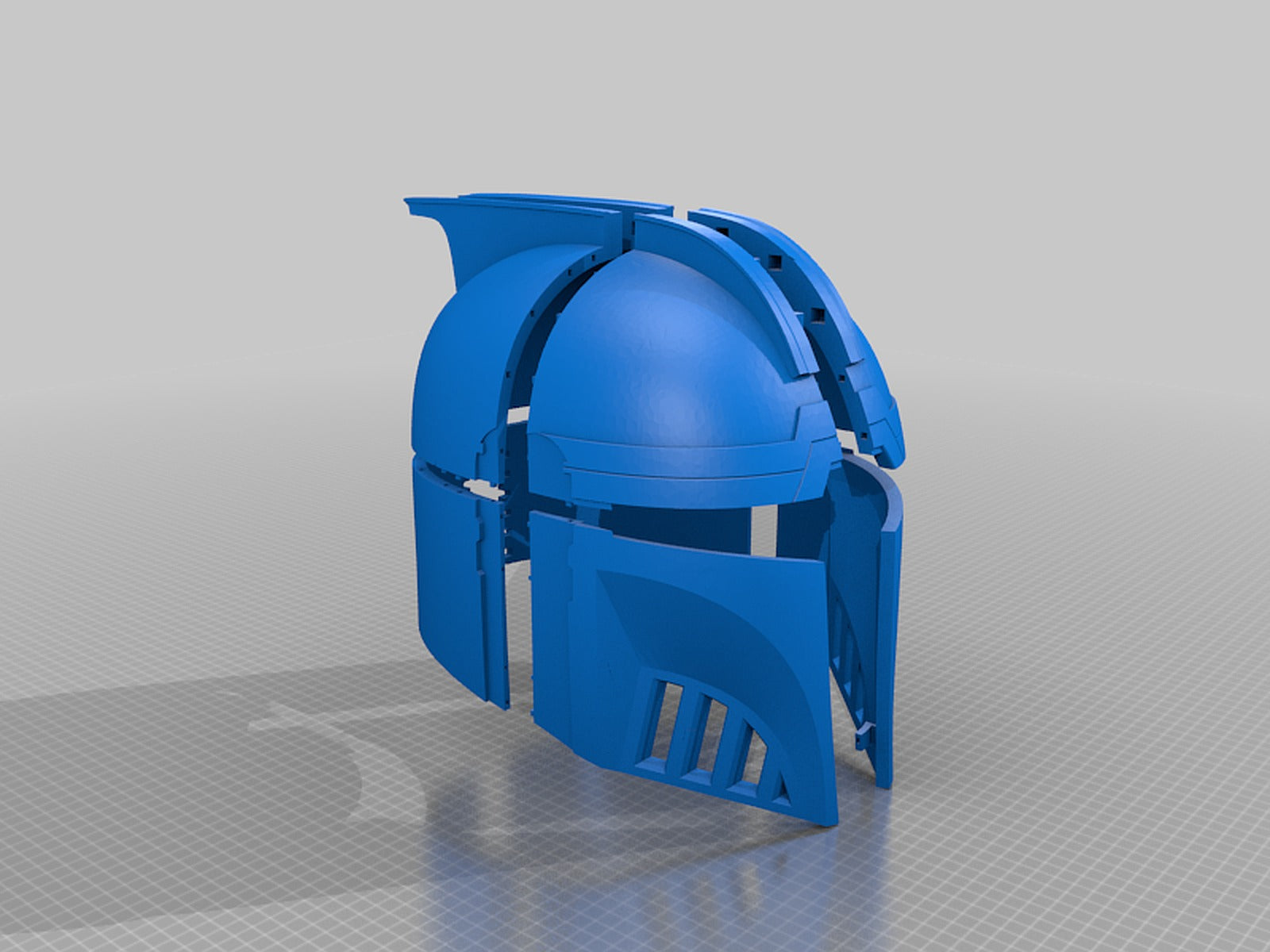 Mandalorian/ Clone Trooper Helmet [CHOPPED] – 3D Baskı Modeli
