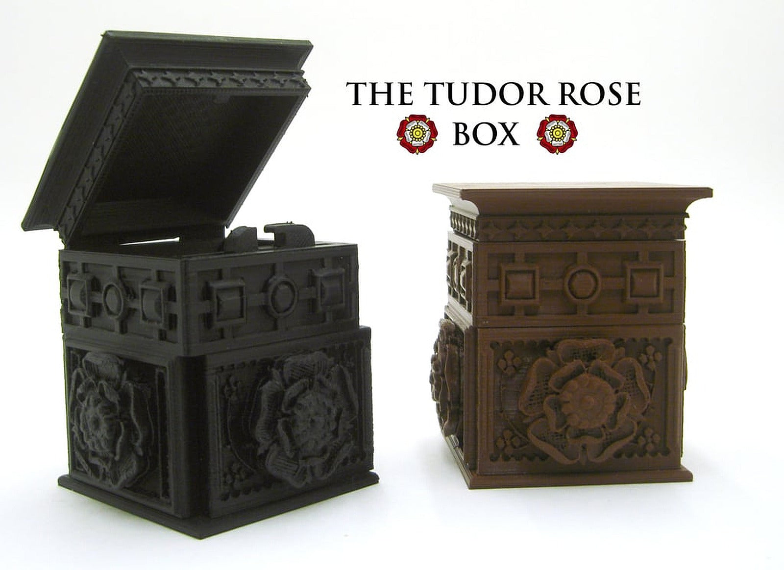 The Tudor Rose kutu/düzenleyici (with secret lock) – 3D Baskı Modeli