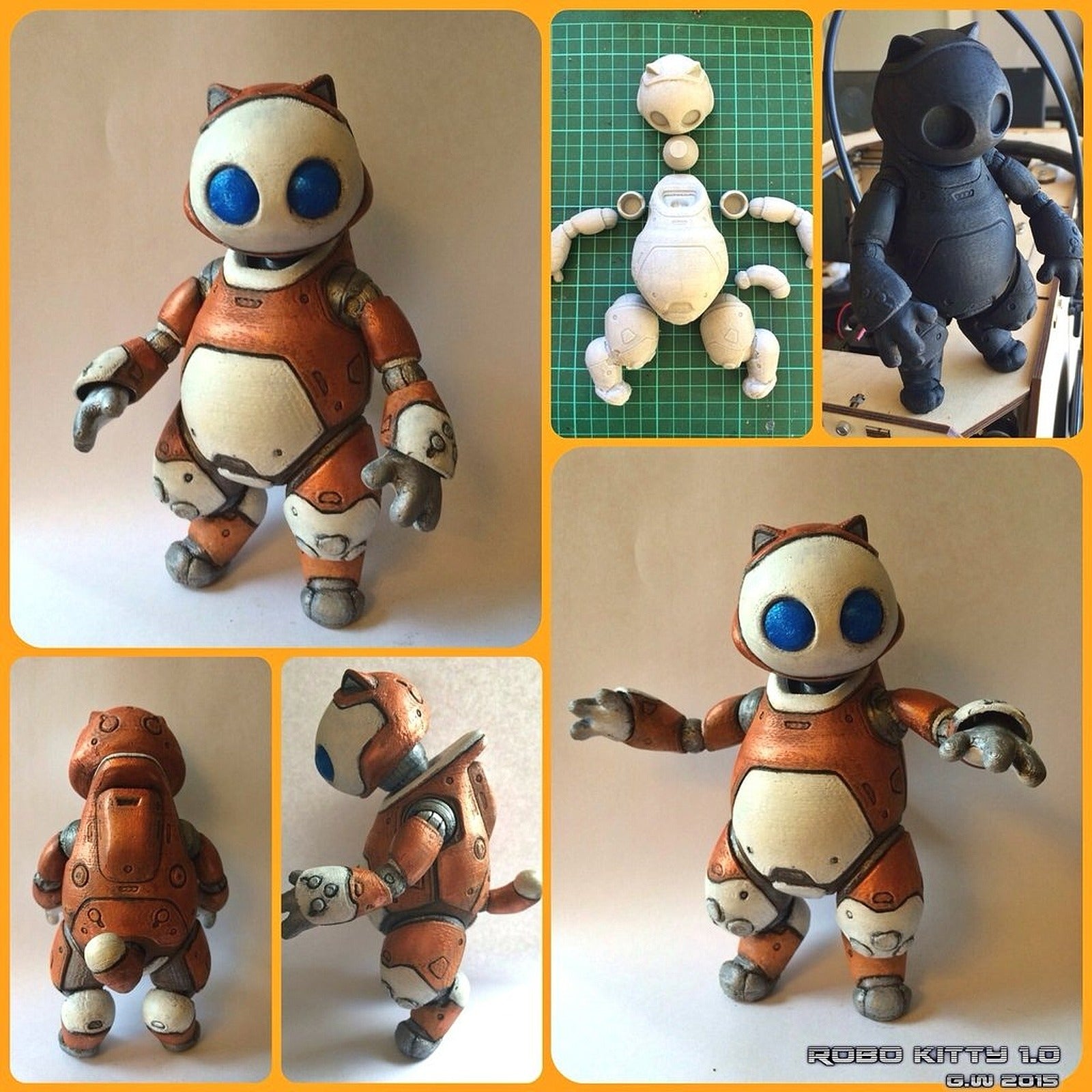 Robo Kitty v1.0 – 3D Baskı Modeli