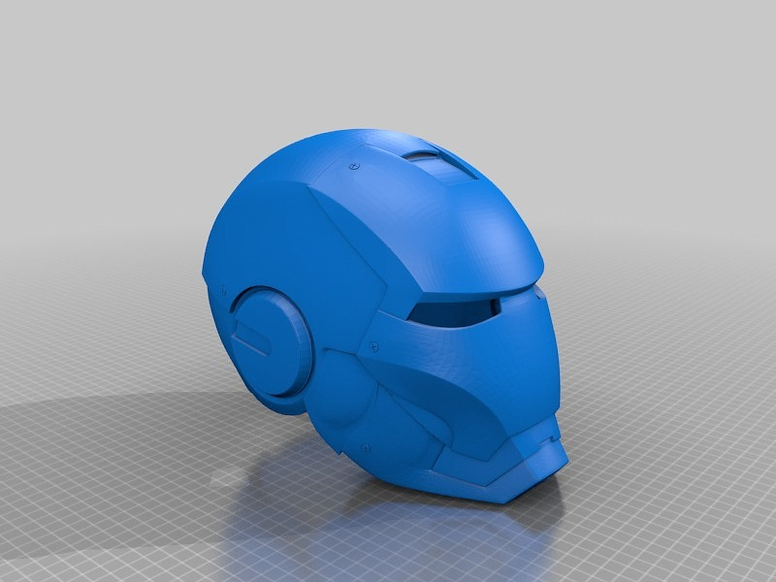 Iron Man Helmet (one piece) – 3D Baskı Modeli