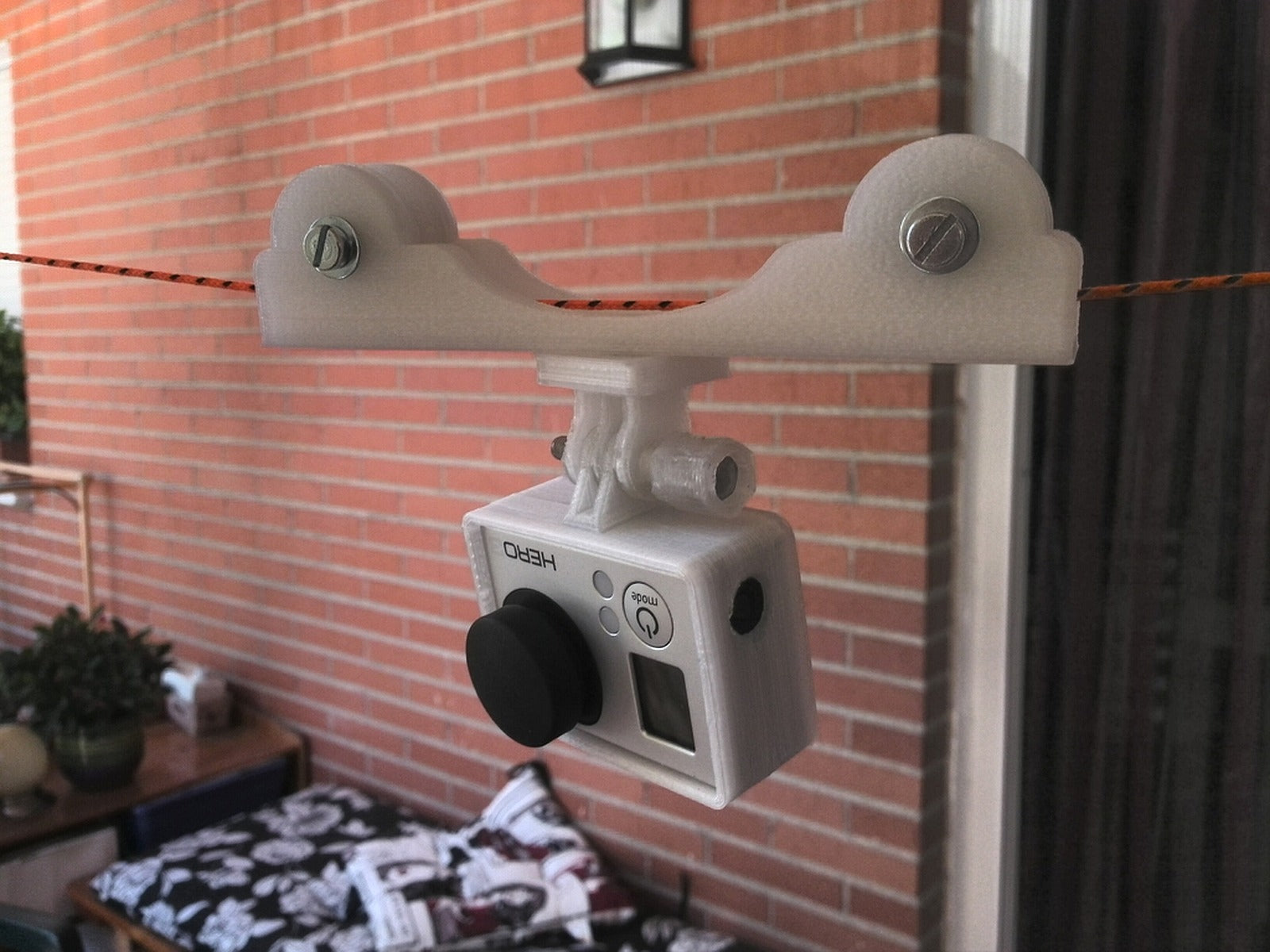 Very simple cablecam dolly for GoPro Hero3 – 3D Baskı Modeli