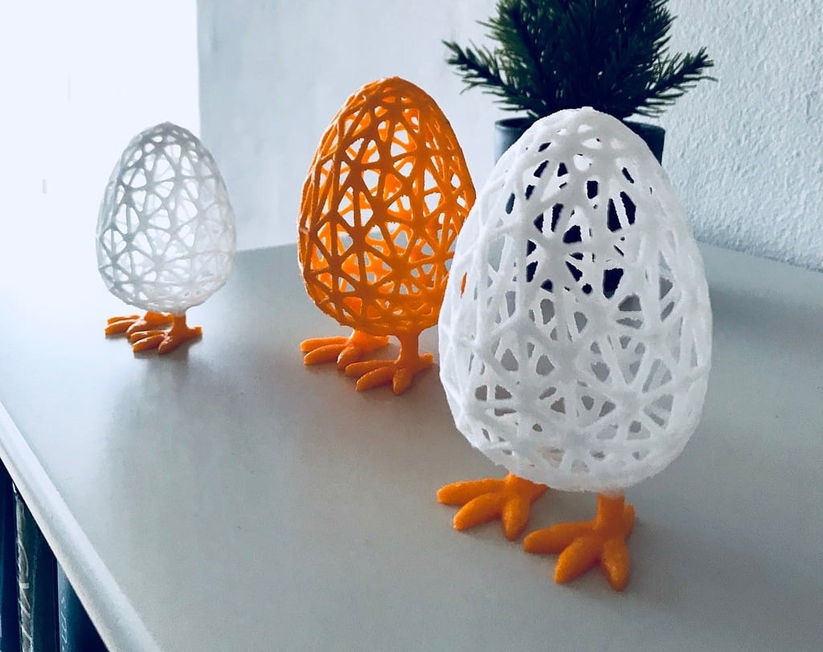 Wireframe Easter Egg – 3D Baskı Modeli
