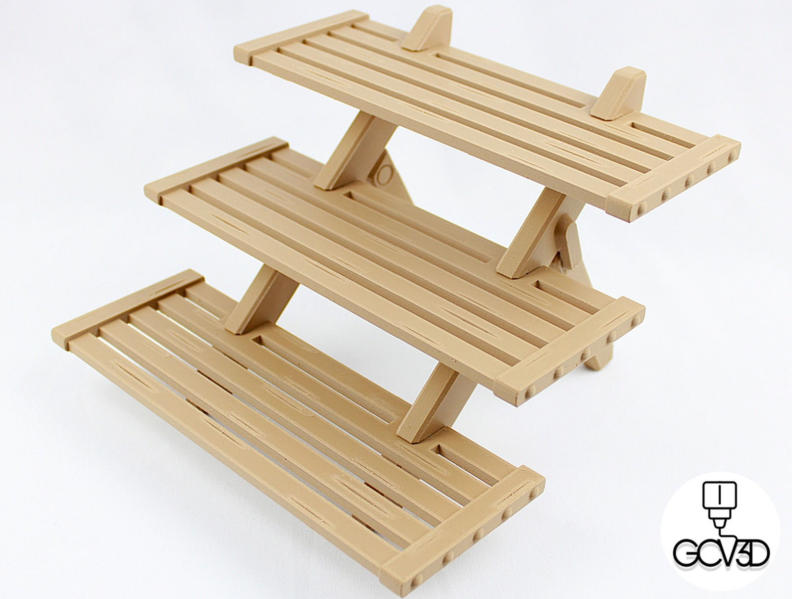 Rustic Display Shelves – 3D Baskı Modeli