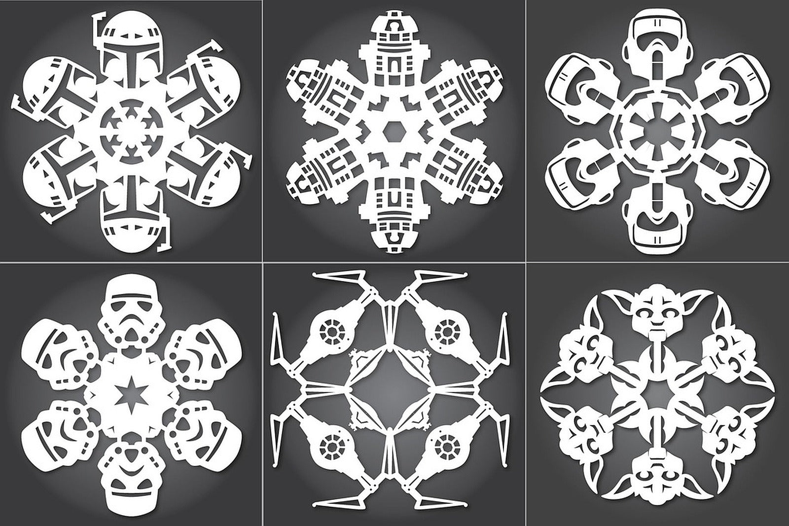 Star Wars Snowflakes – 3D Baskı Modeli