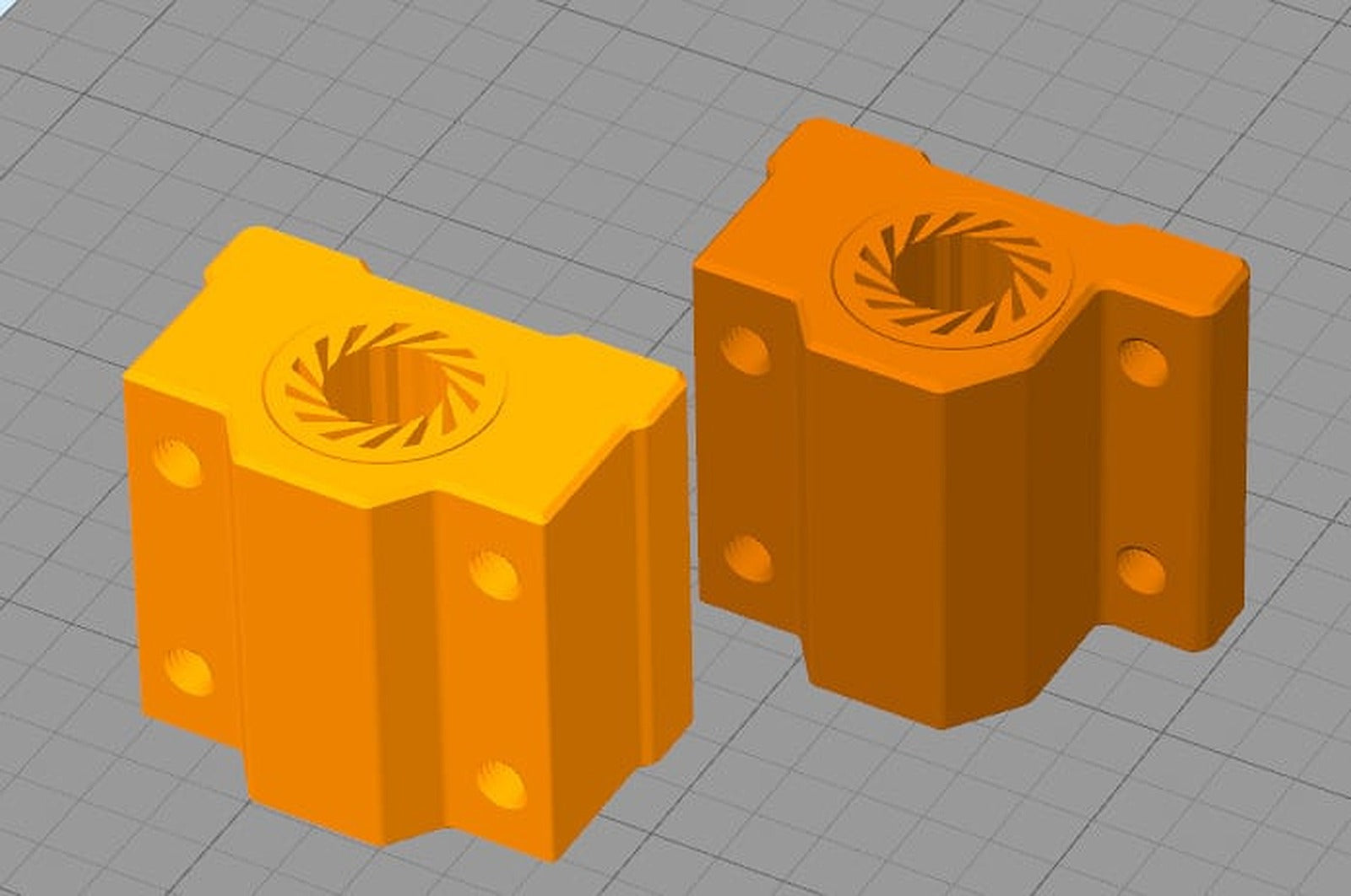 Bearing blocks incl. 8mm bearing (LM8UU) (Anet A8/A6, Wanhao duplicator i3 etc) – 3D Baskı Modeli