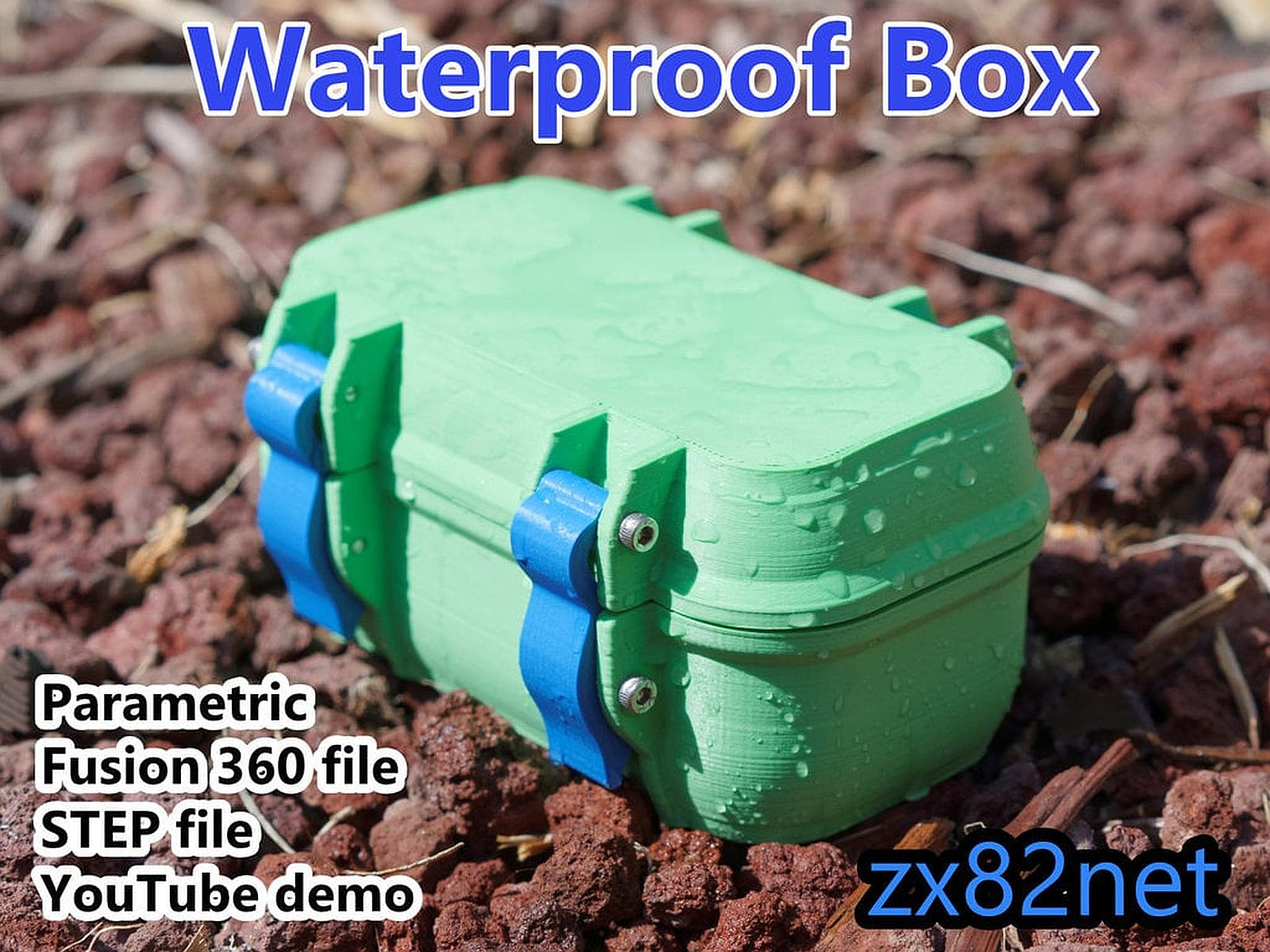zx82net Waterproof kutu/düzenleyici v2 – 3D Baskı Modeli