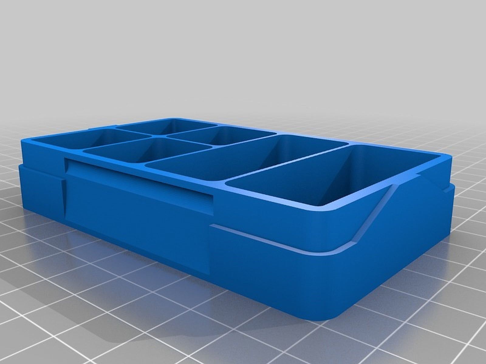 Parts kutu/düzenleyici With Notched Lid – 3D Baskı Modeli