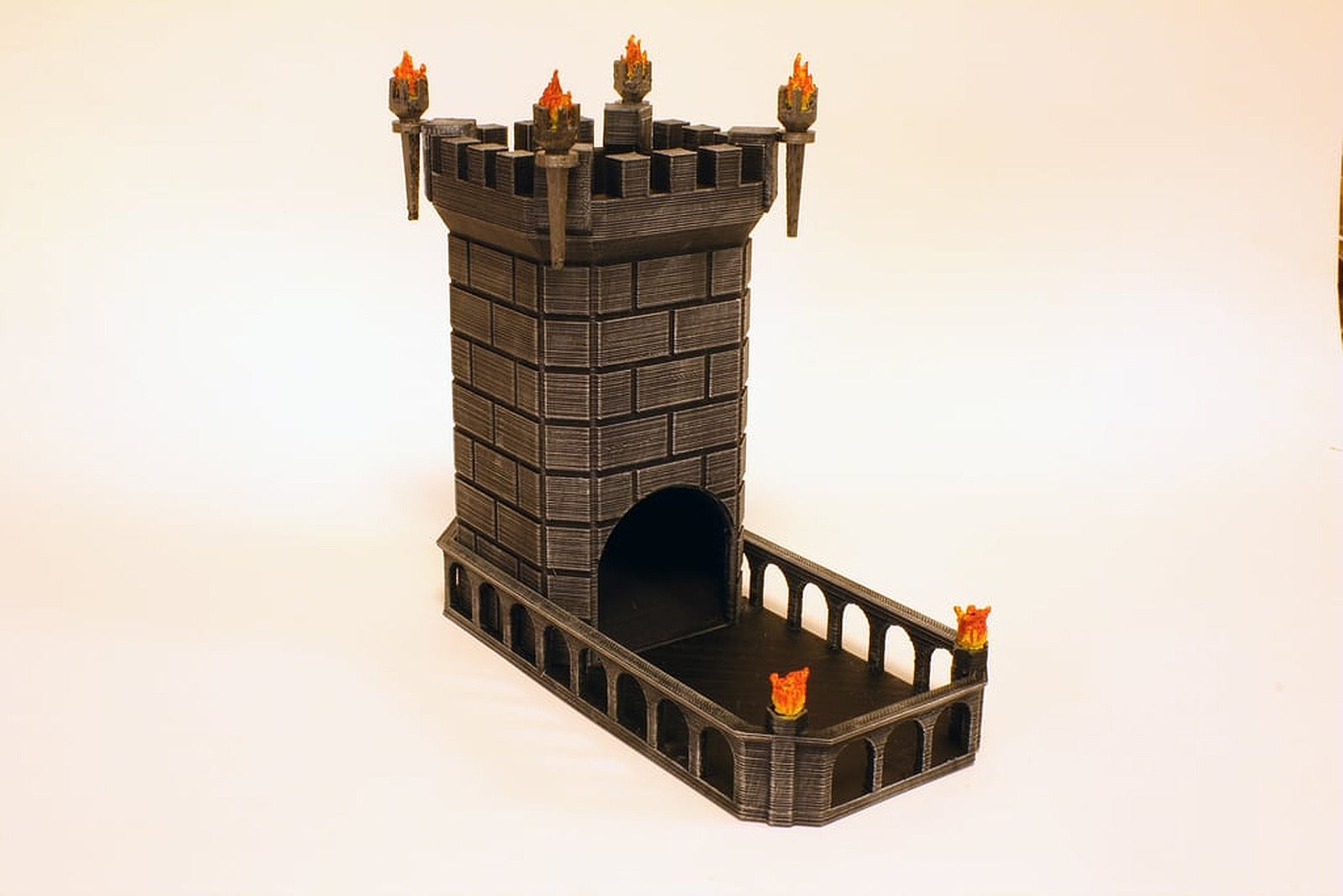 Dice Tower w/swappable trays – 3D Baskı Modeli