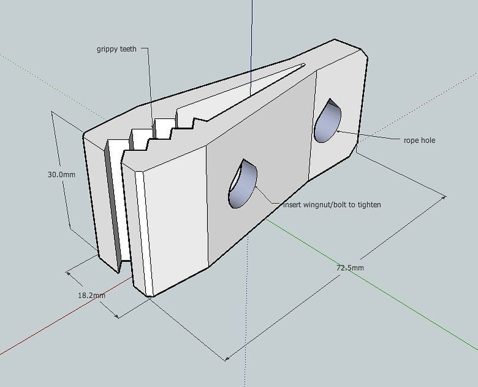 Tarp Clip 2 – 3D Baskı Modeli