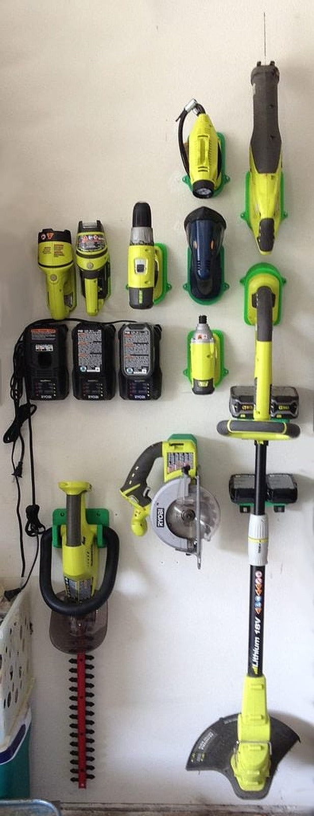 Ryobi 18V tool stand – 3D Baskı Modeli