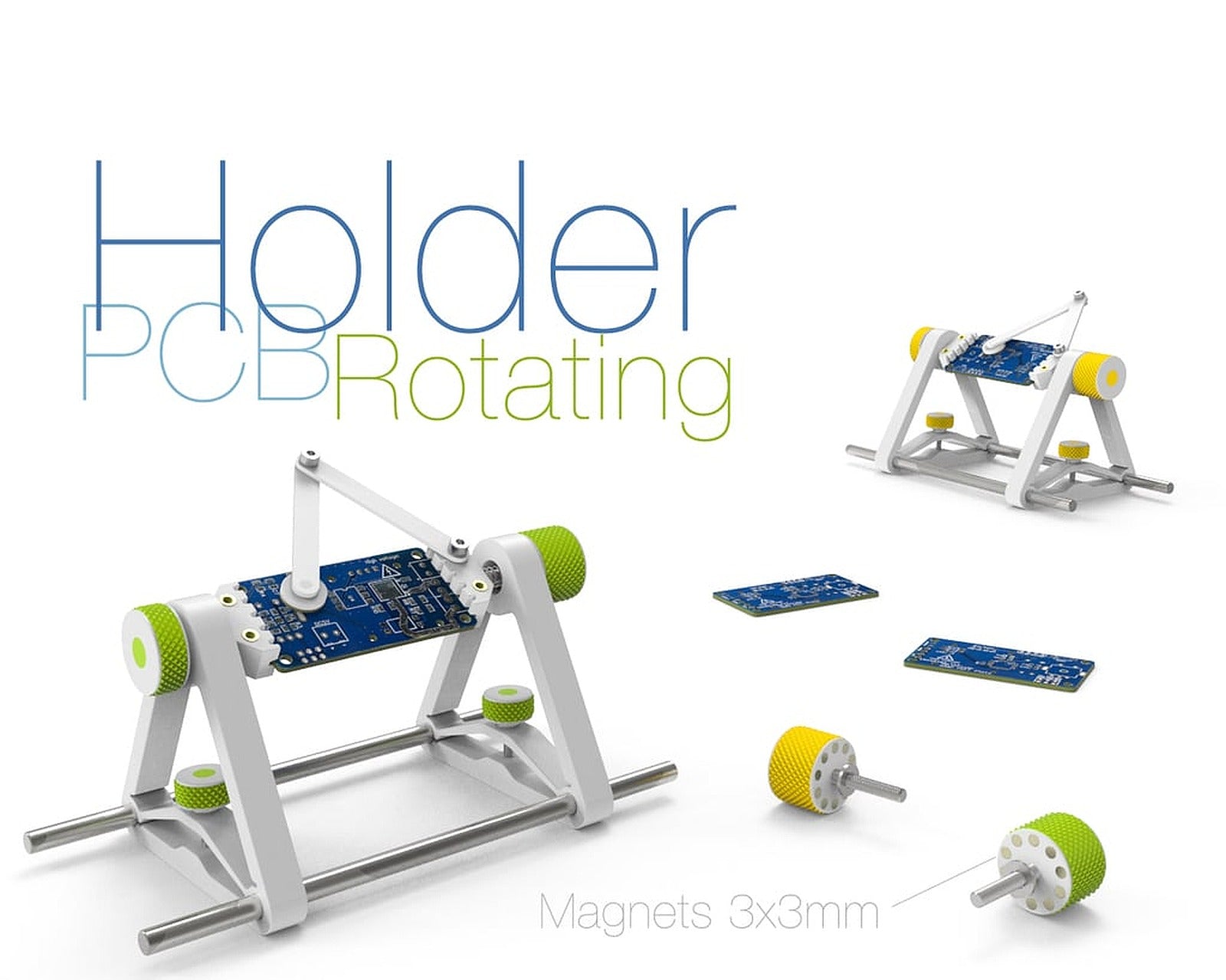 Rotating PCB stand – 3D Baskı Modeli