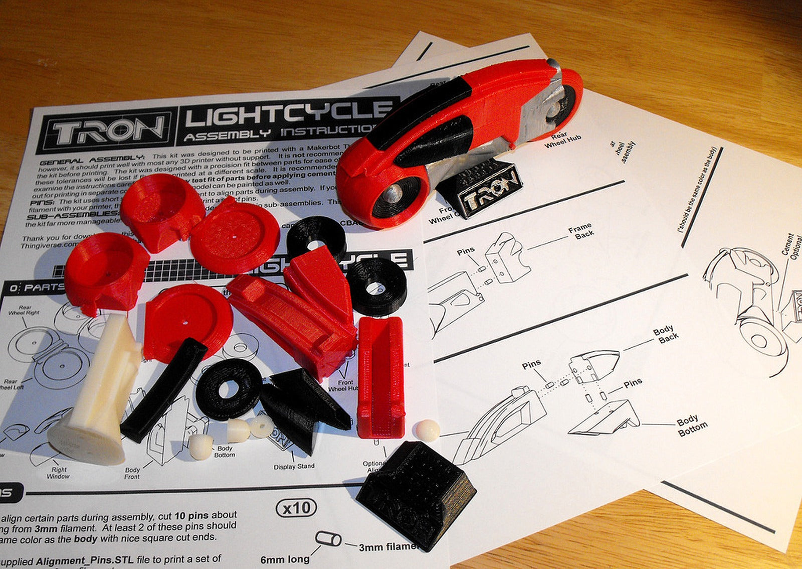 Lightcycle Model Kit – 3D Baskı Modeli