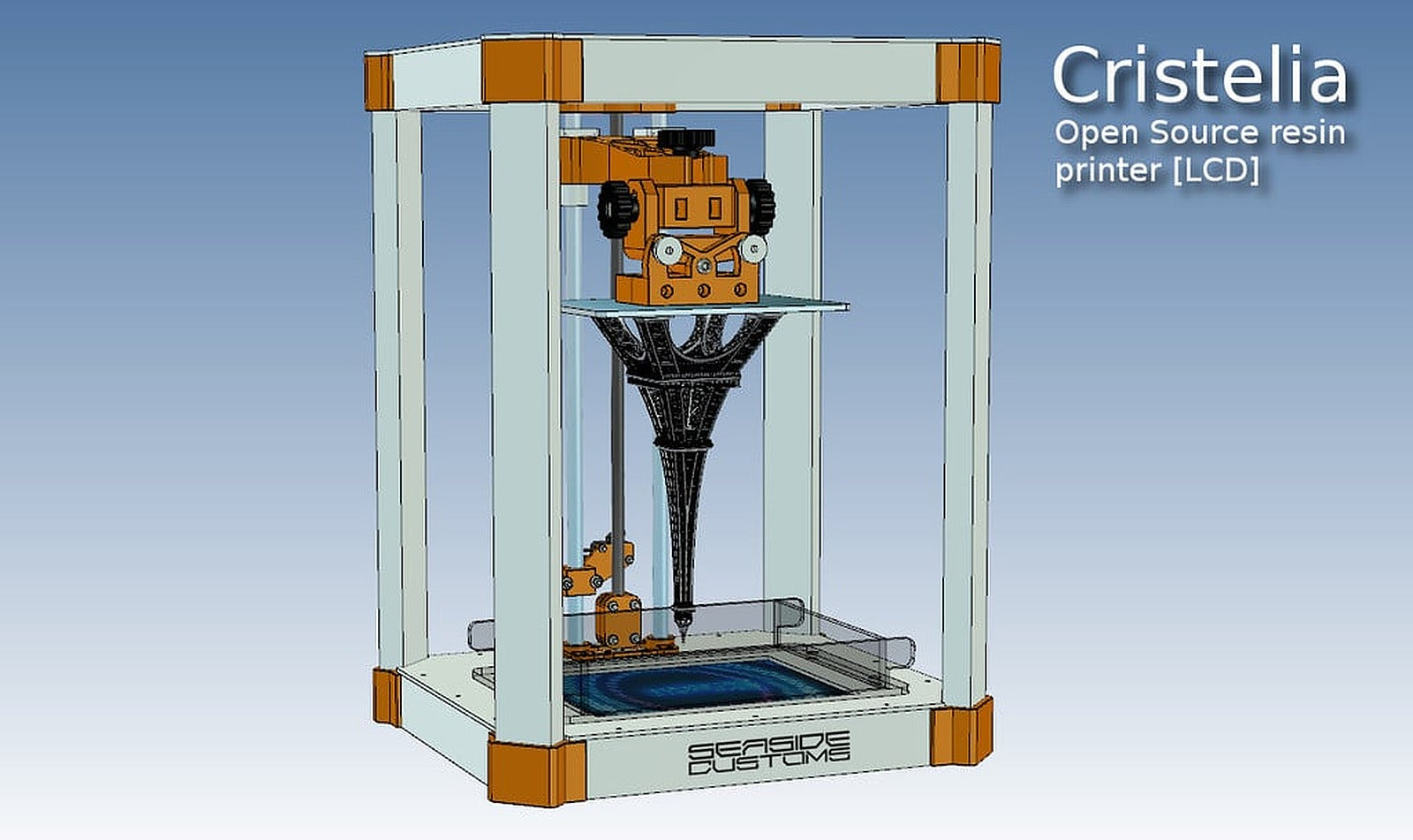 Cristelia - Open Source LCD SLA resin printer [ DayLight ] – 3D Baskı Modeli