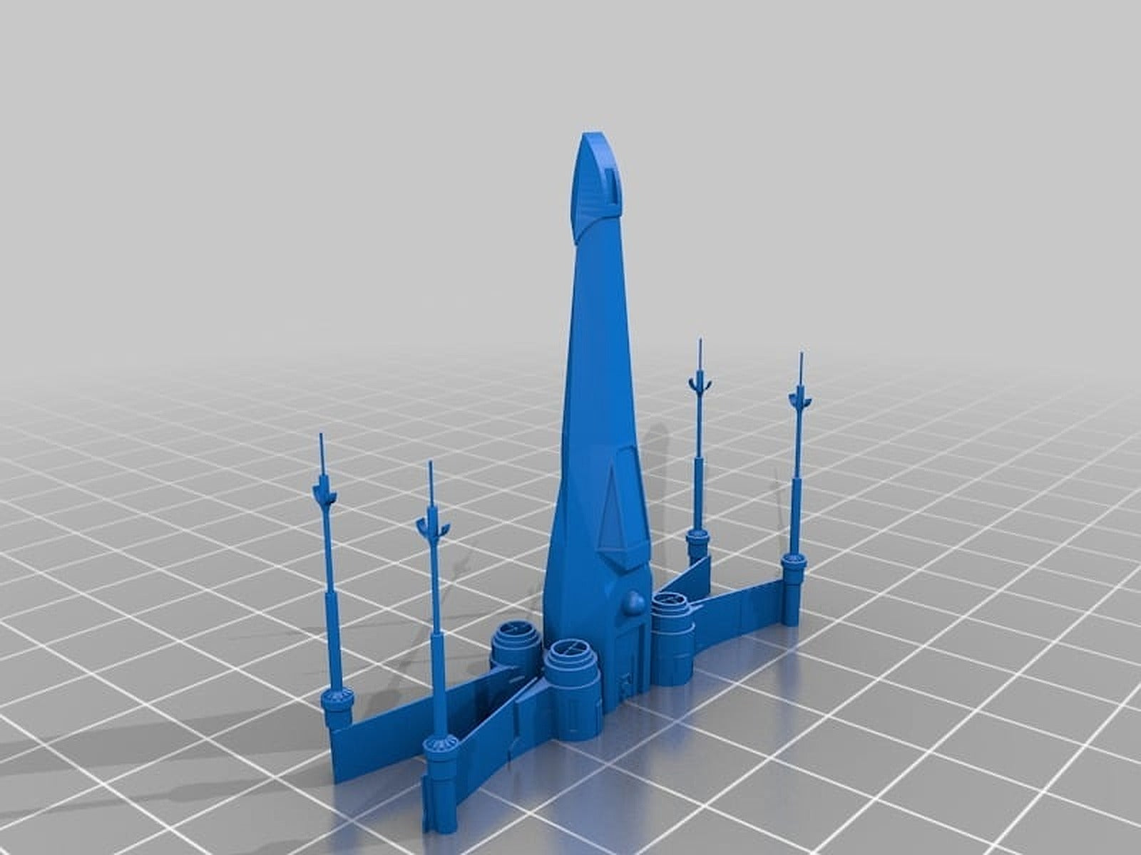 Star Wars X-Wing - Revised Version - Sliced to print without support – 3D Baskı Modeli