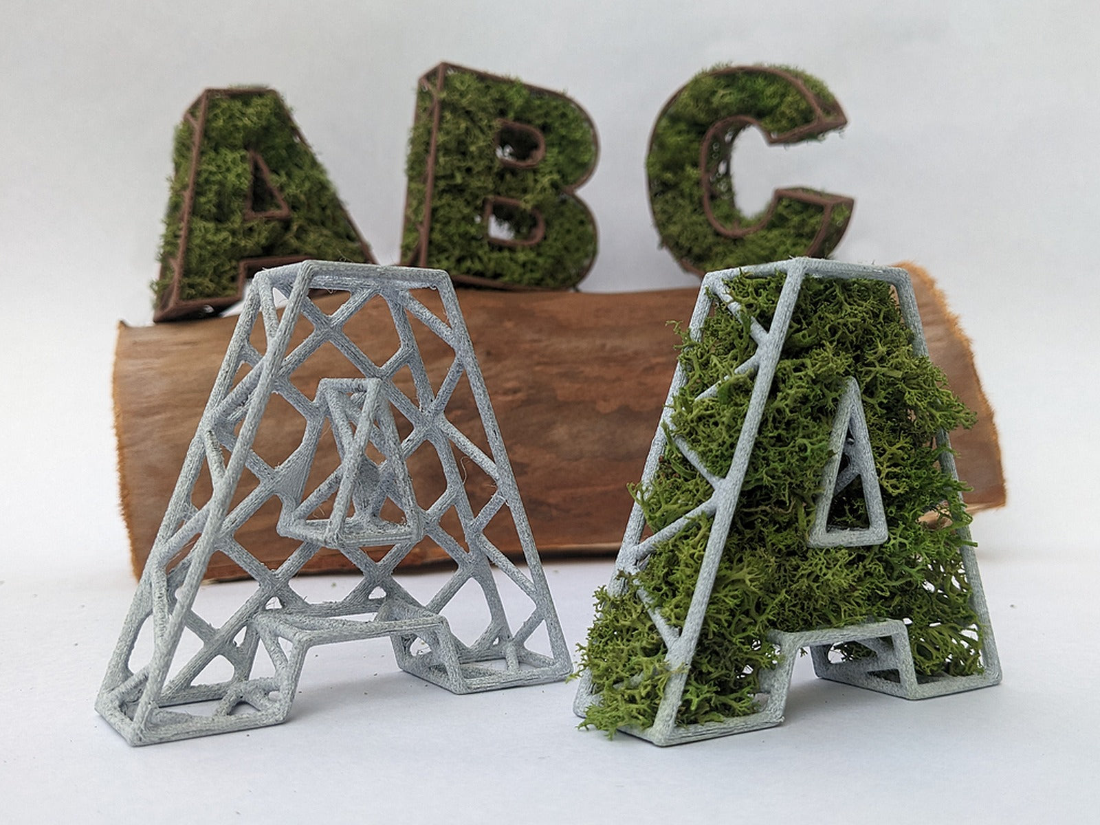 Moss Letters for names – 3D Baskı Modeli