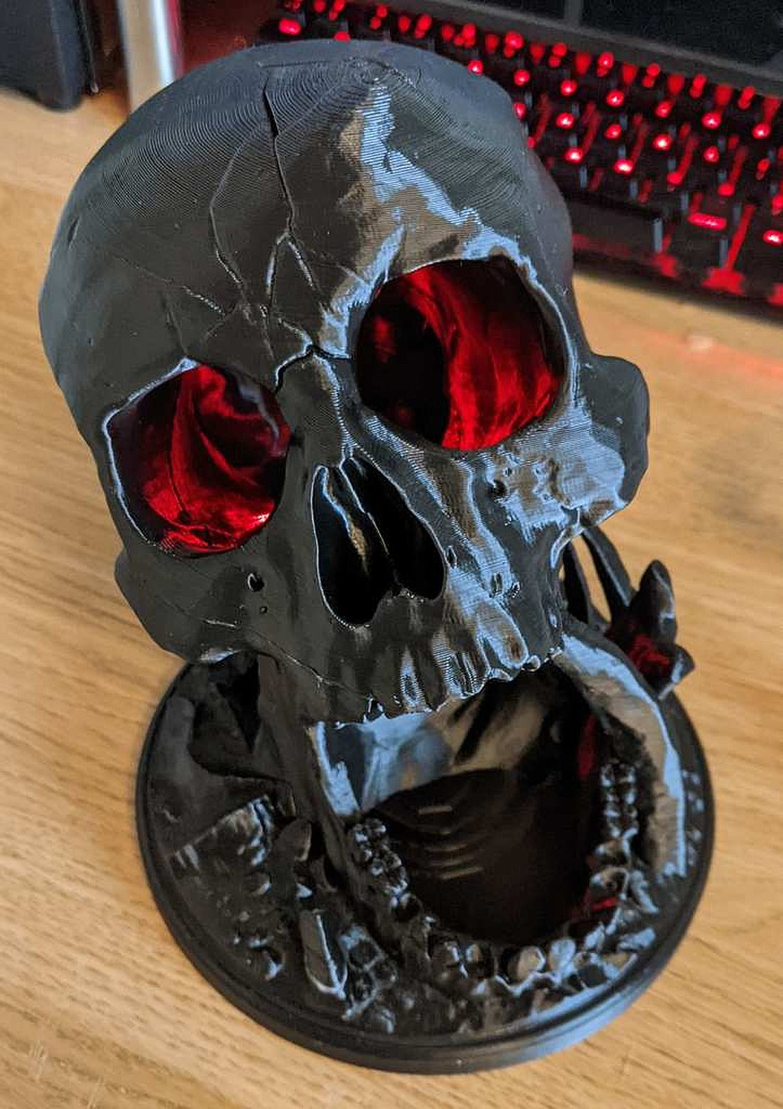 Desert's Kiss Dice Tower - Eye Glow LED Mod – 3D Baskı Modeli