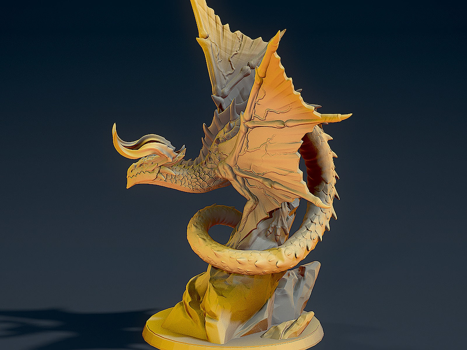 Yellow Dragon – 3D Baskı Modeli