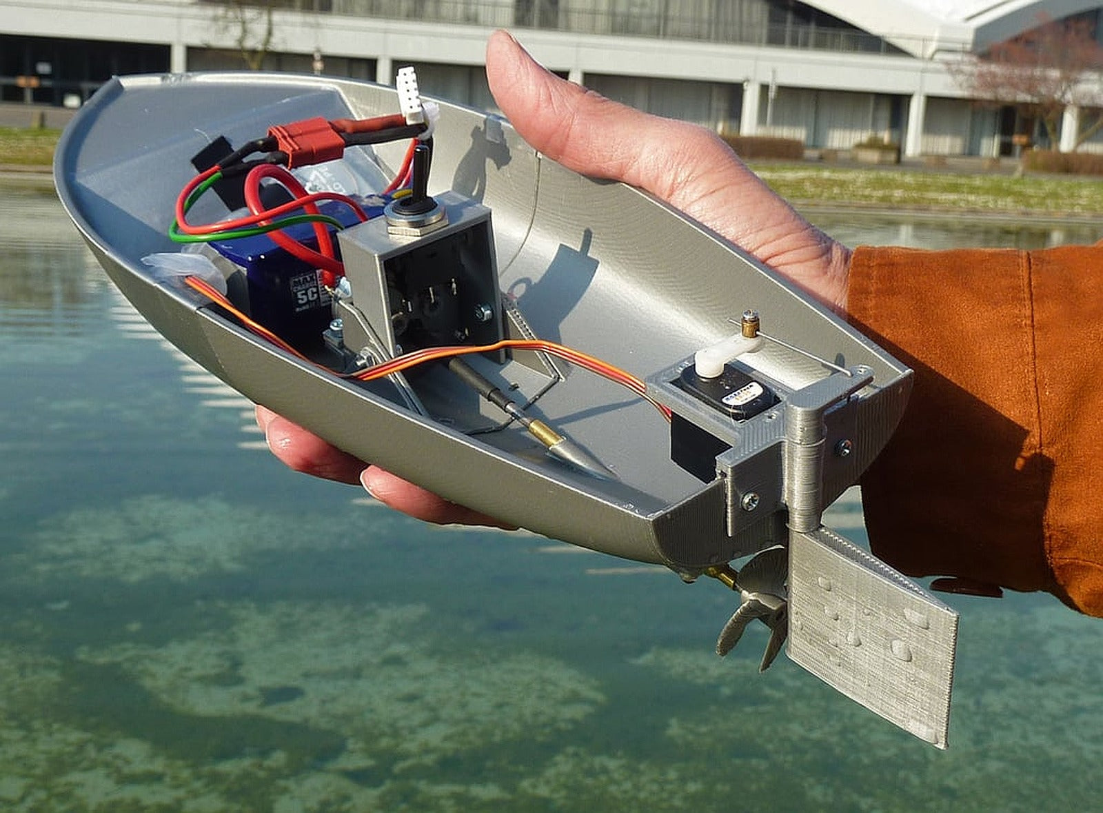 Motor Boat RC - spiral vazo printable – 3D Baskı Modeli