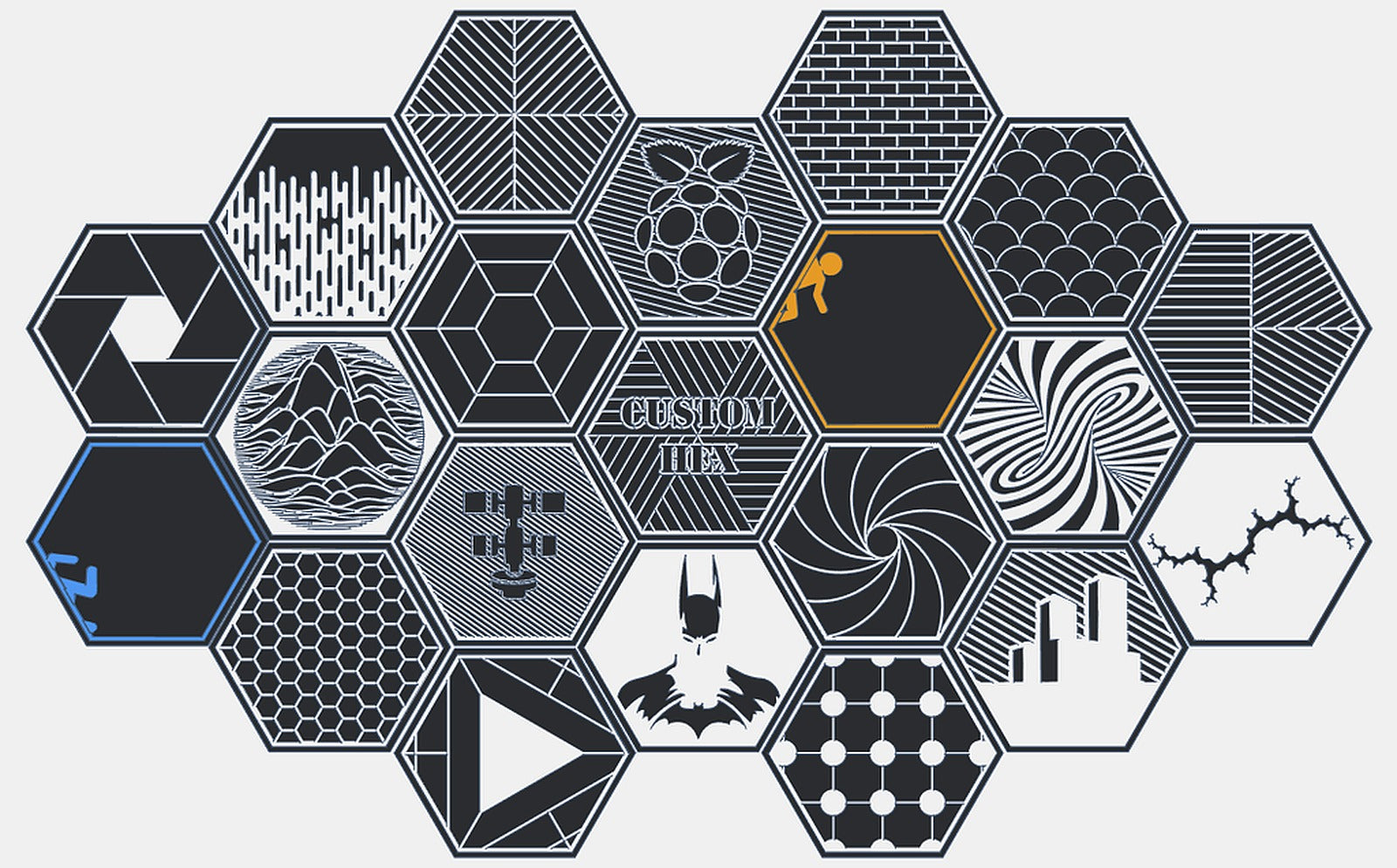 Customizable 100Hex – 3D Baskı Modeli