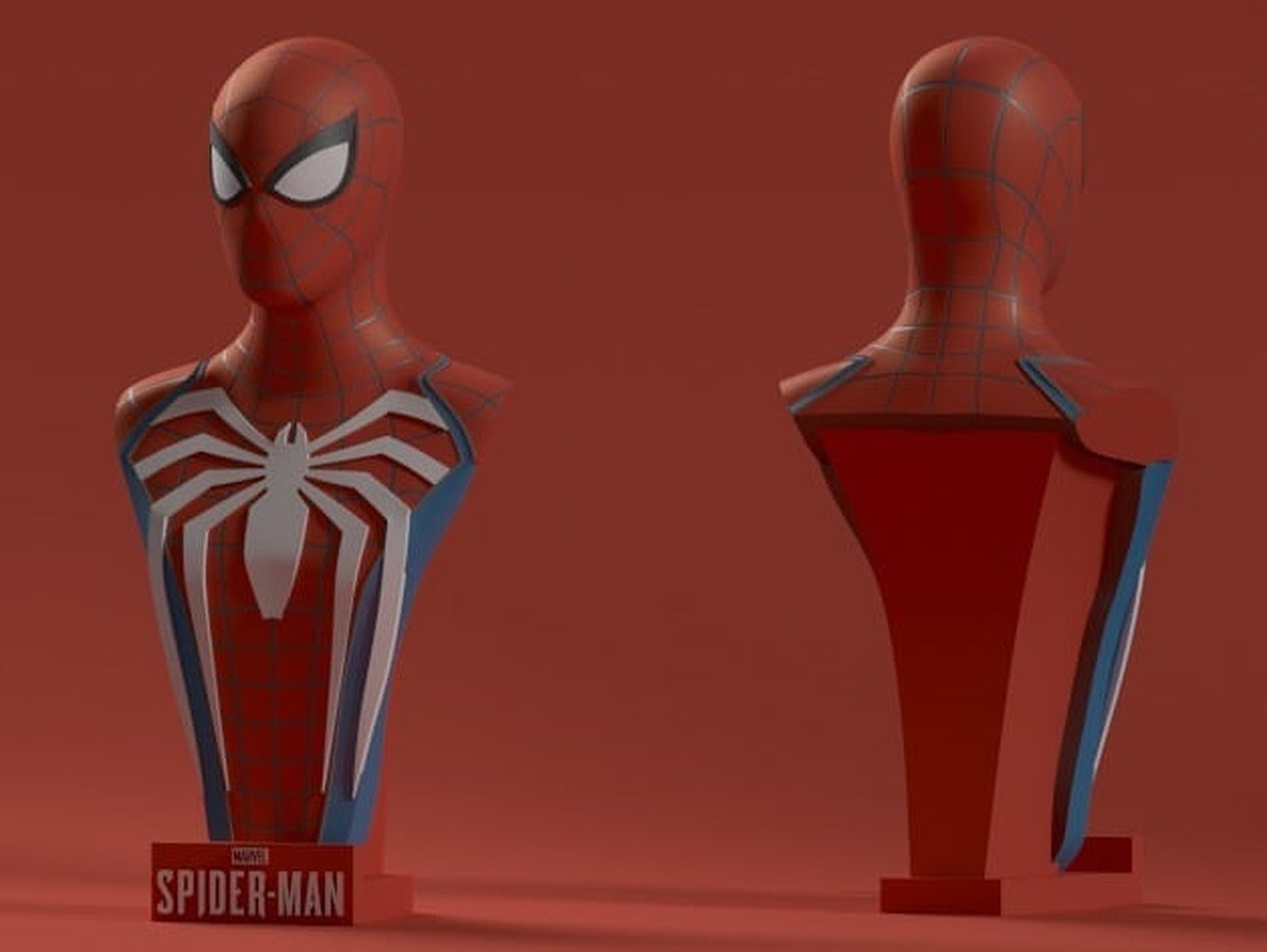 Spider-Man PS4 Bust - Advanced Suit – 3D Baskı Modeli