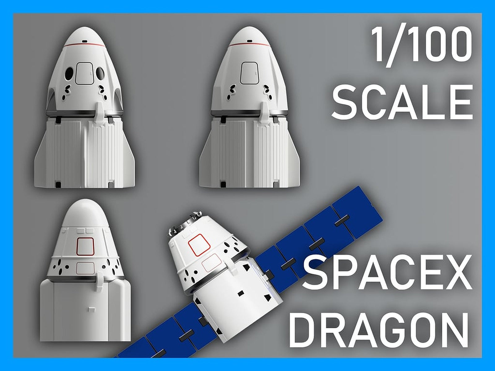SpaceX Dragon Capsules – 3D Baskı Modeli