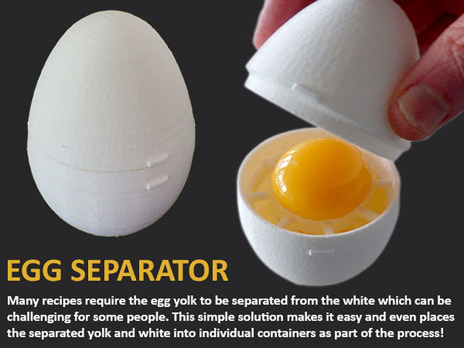 Egg Separator – 3D Baskı Modeli