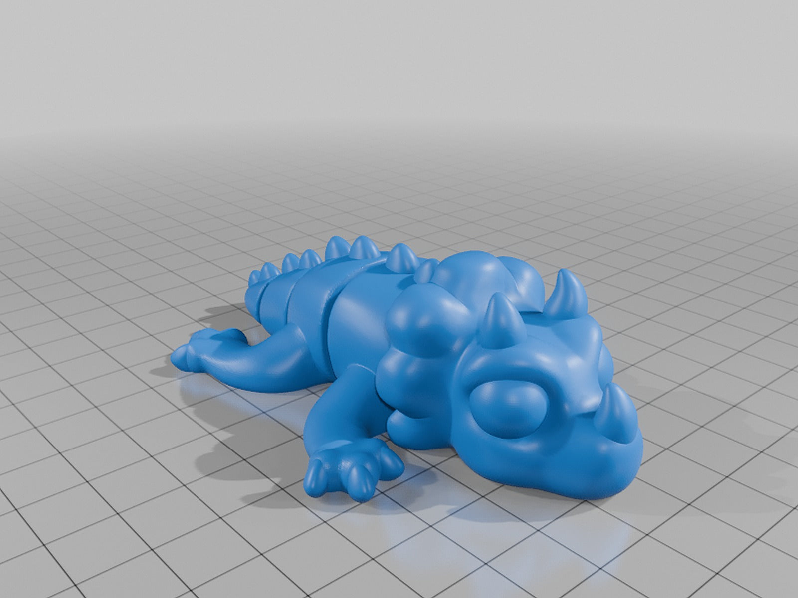 Articulated Flexi Cute Triceratops – 3D Baskı Modeli