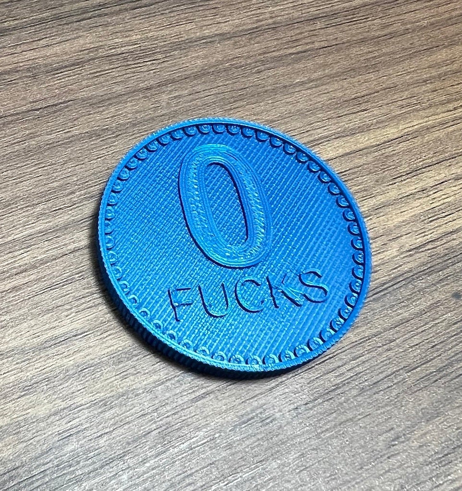 I Give Zero F*cks - Coin – 3D Baskı Modeli