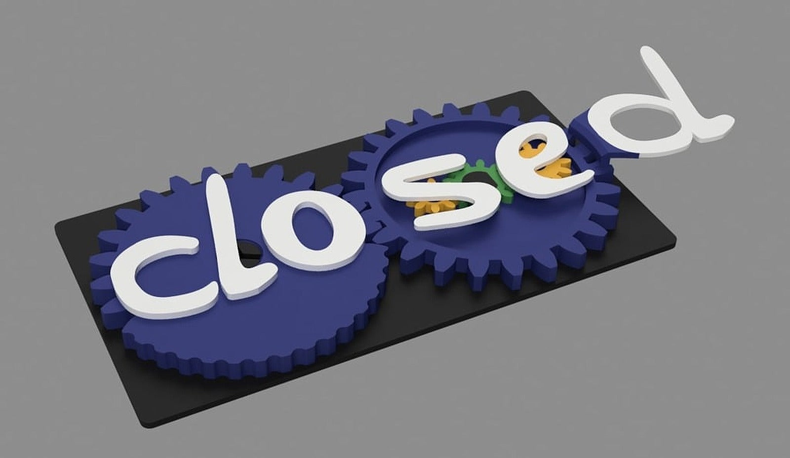 Open/Closed Sign – 3D Baskı Modeli