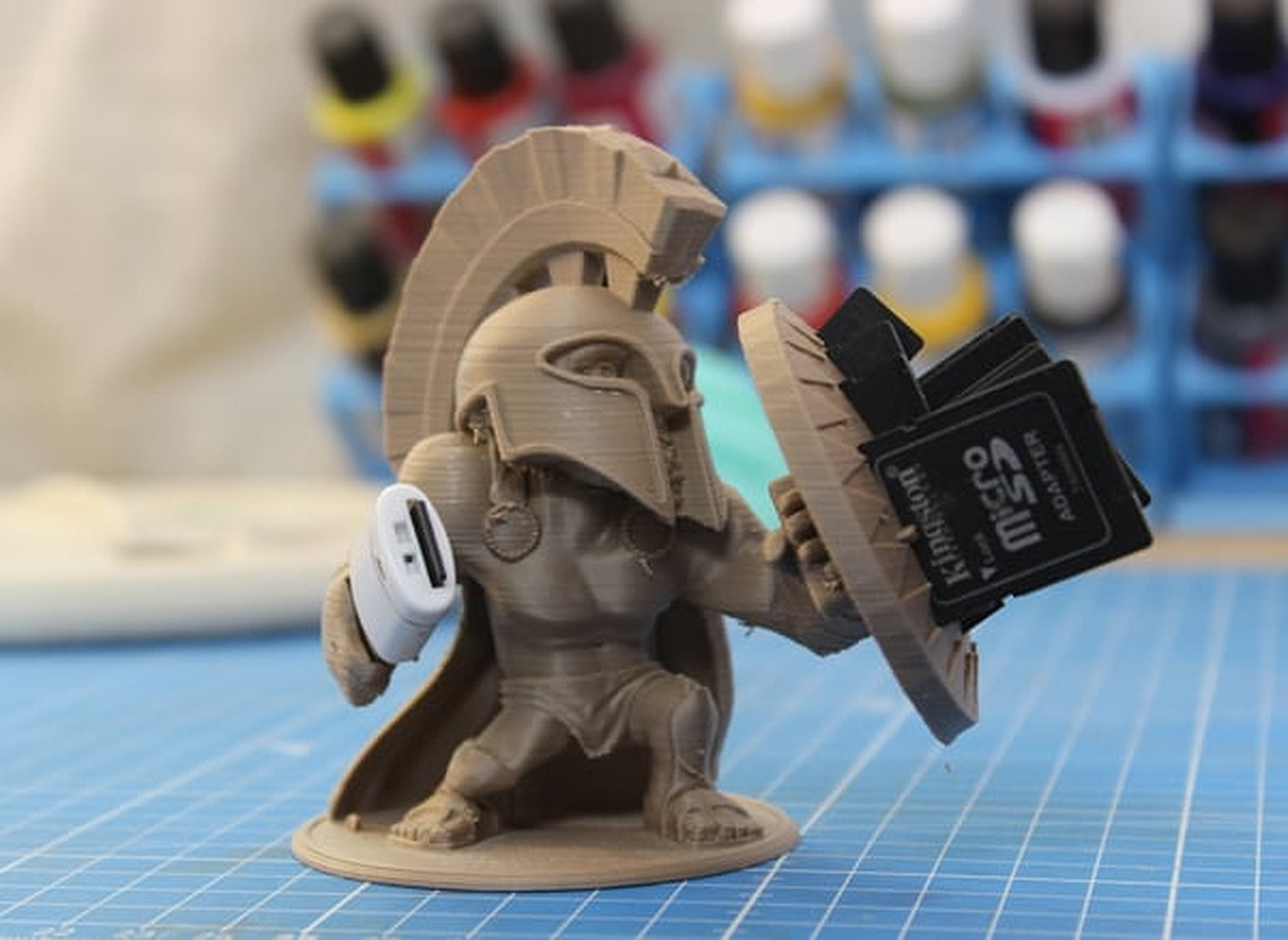 Spartan SDcard stand – 3D Baskı Modeli