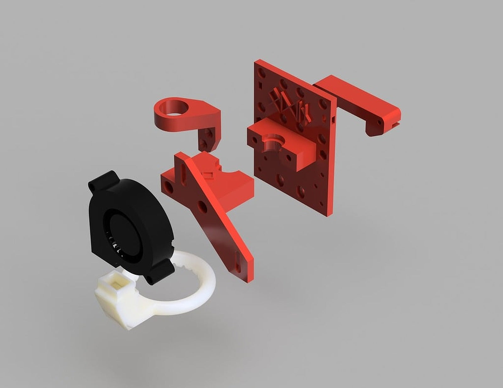 Anet A8 E3D V6 Bowden MODULAR X Carriage V4 *BEST ONE* – 3D Baskı Modeli