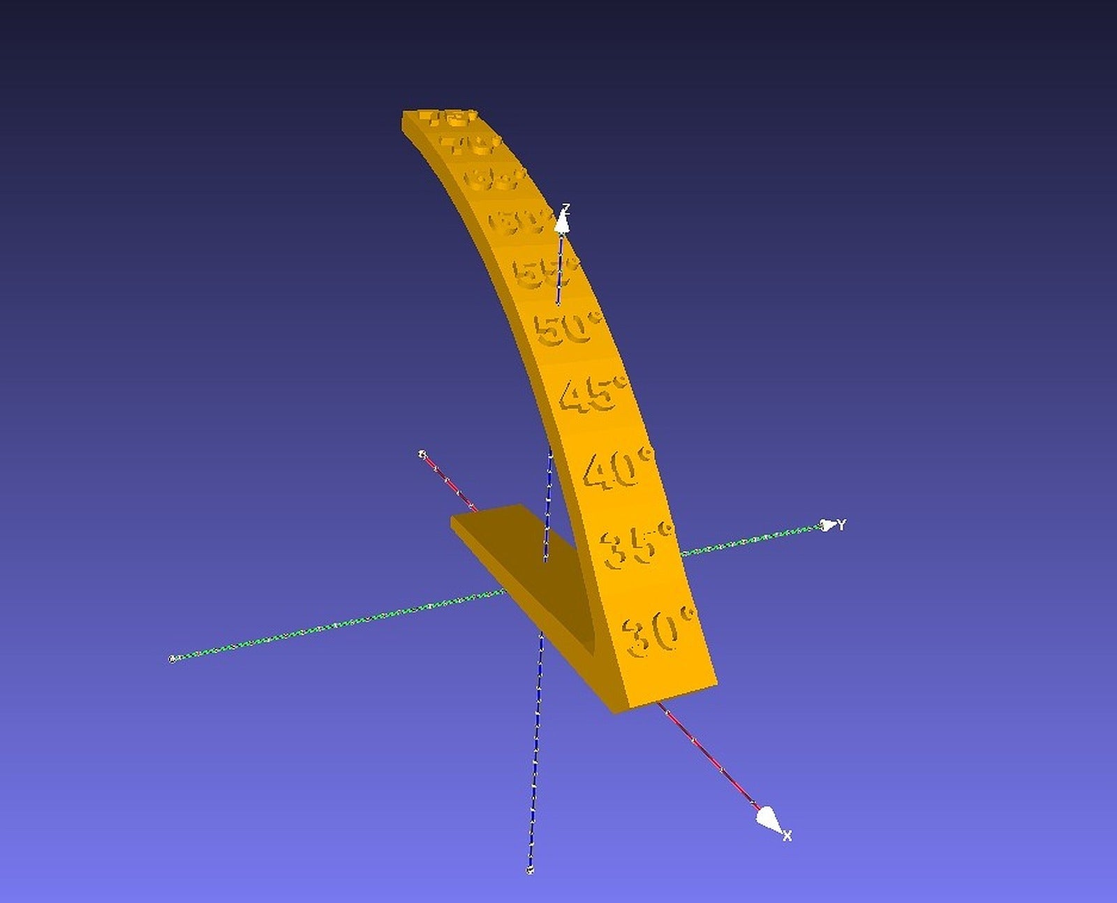 Overhang Angle Test Object – 3D Baskı Modeli