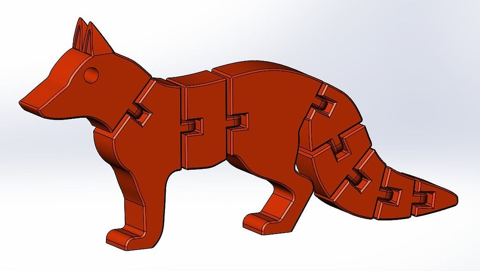 Flexi Fox – 3D Baskı Modeli