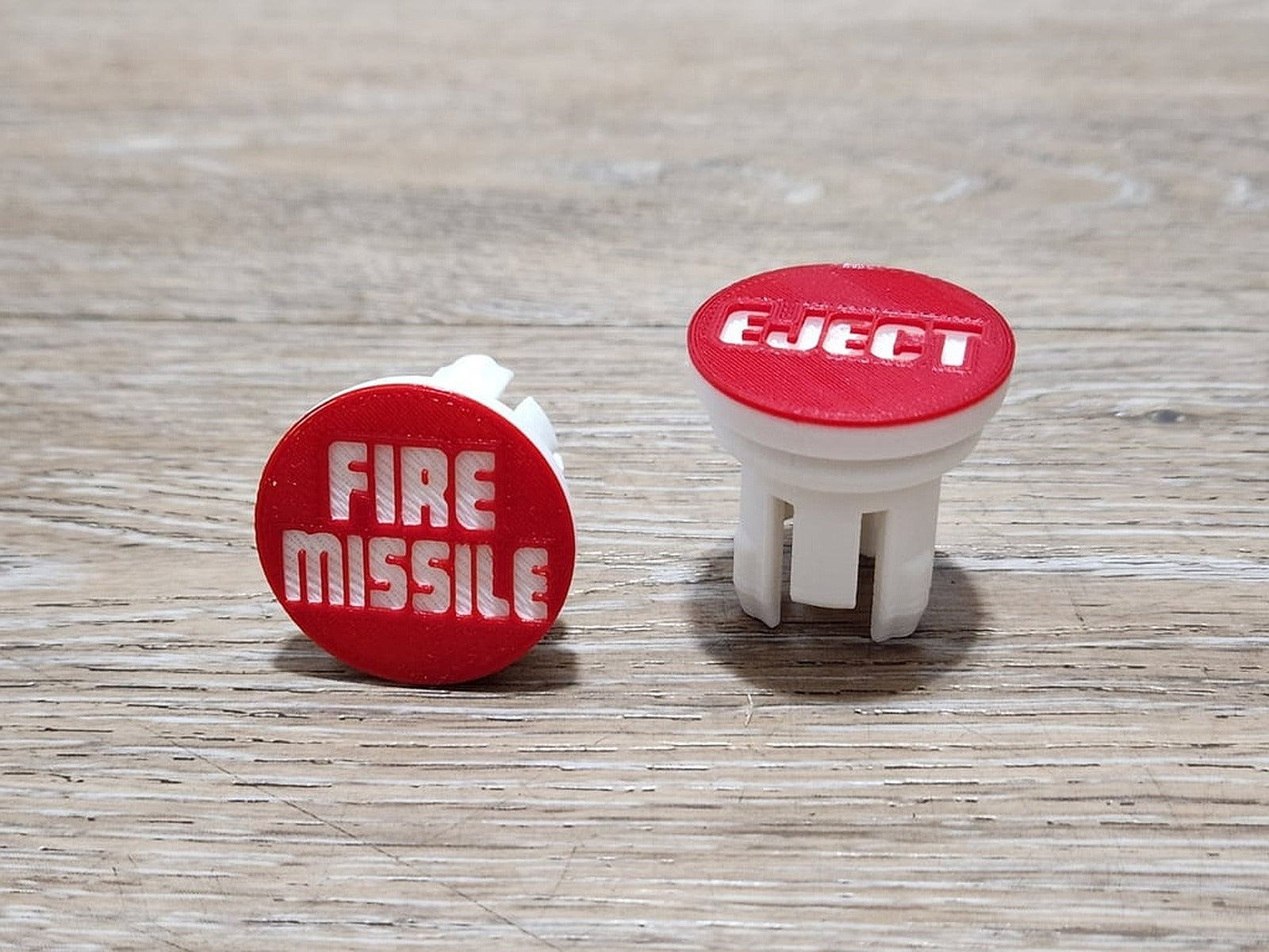 Cigarette Lighter "Eject" and "Fire Missile" Buttons – 3D Baskı Modeli