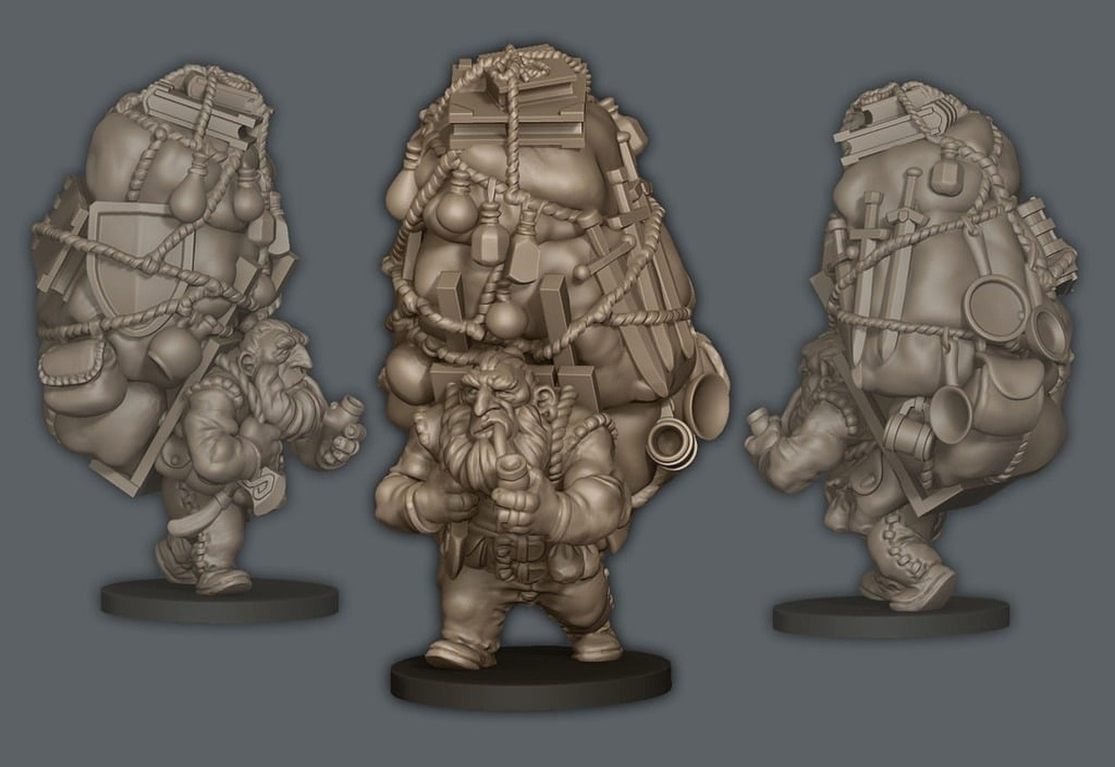 Dwarf travelling merchant – 3D Baskı Modeli