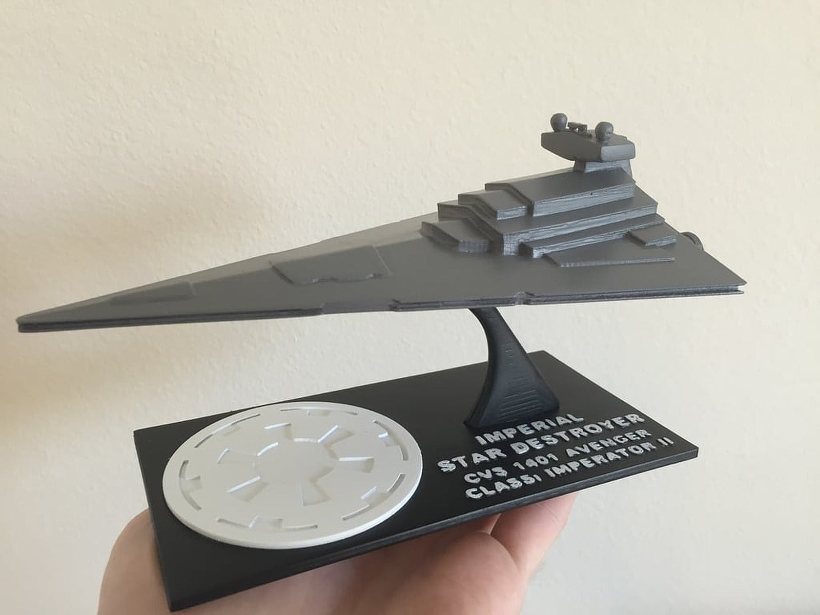 Star Wars Star Destroyer with Detailed stand – 3D Baskı Modeli