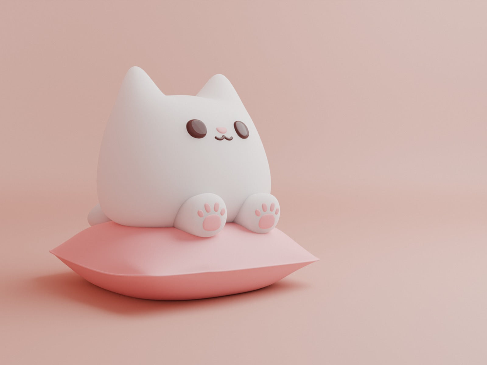 Cute chubby cat – 3D Baskı Modeli