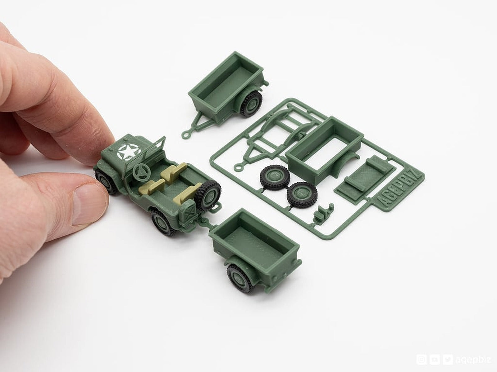 Trailer for the Jeep Kit Card – 3D Baskı Modeli