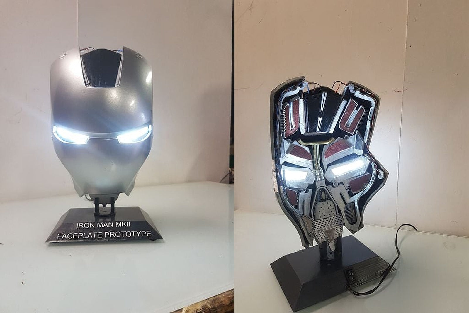 Iron Man MK2 MK 2 Faceplate Mask interieur – 3D Baskı Modeli