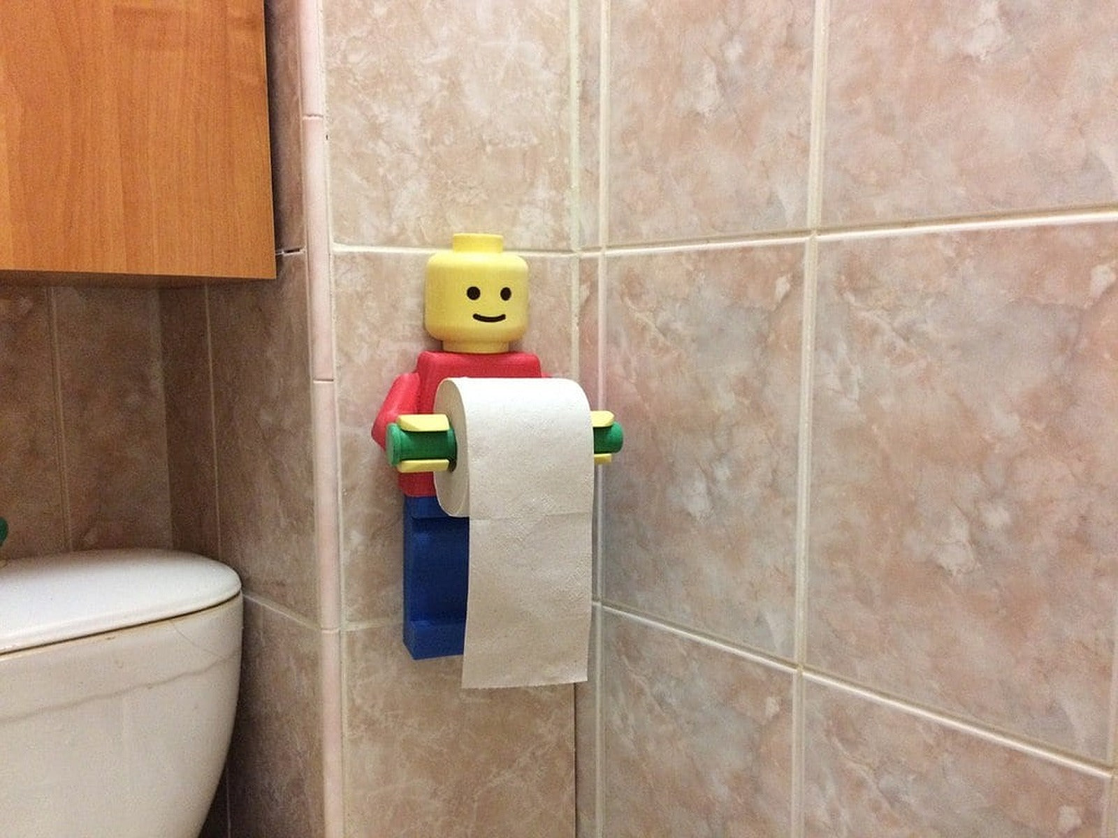Lego_man. stand toilet paper (NEW .step) – 3D Baskı Modeli