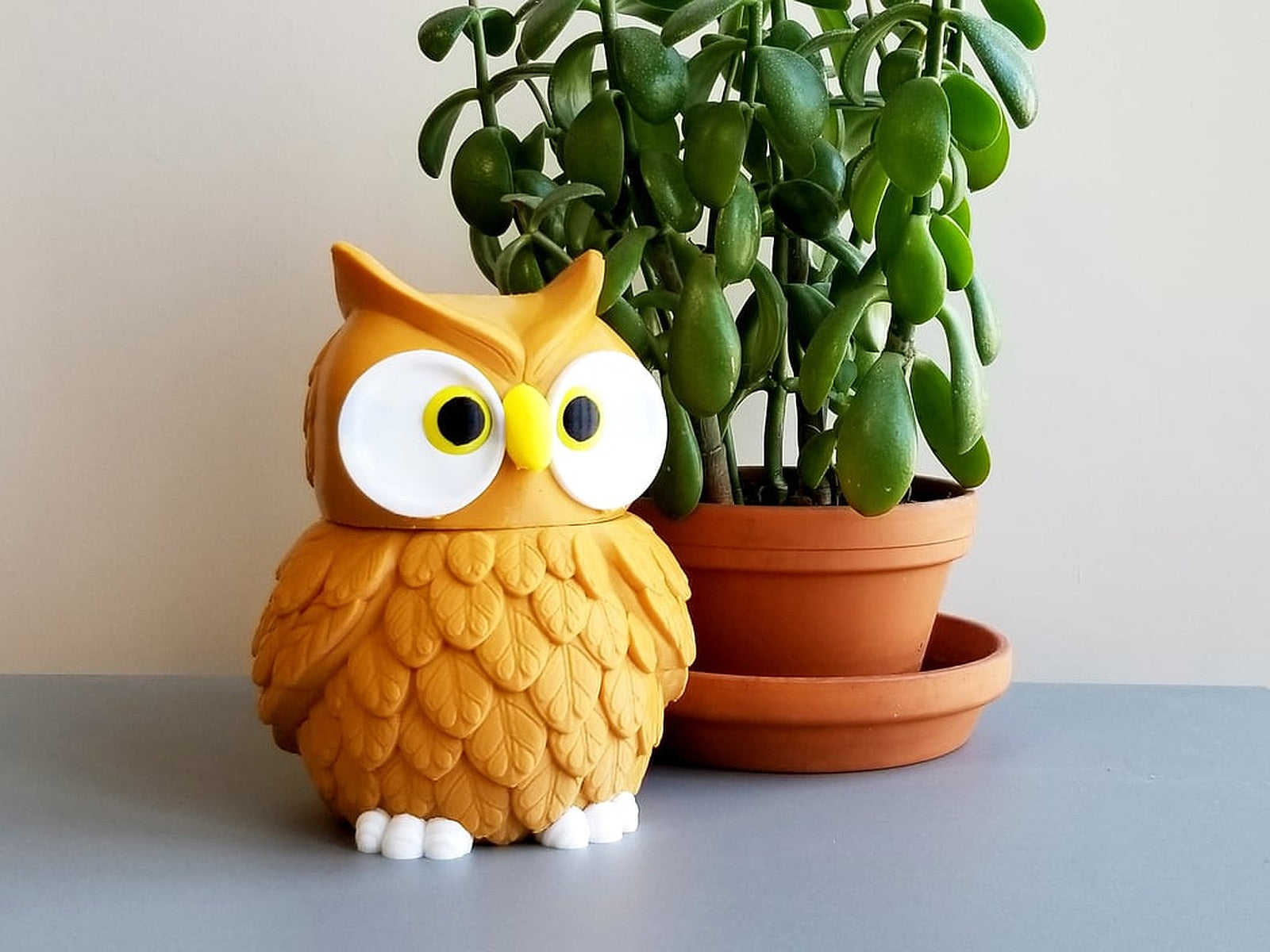 Multi-Color Owl Jar – 3D Baskı Modeli