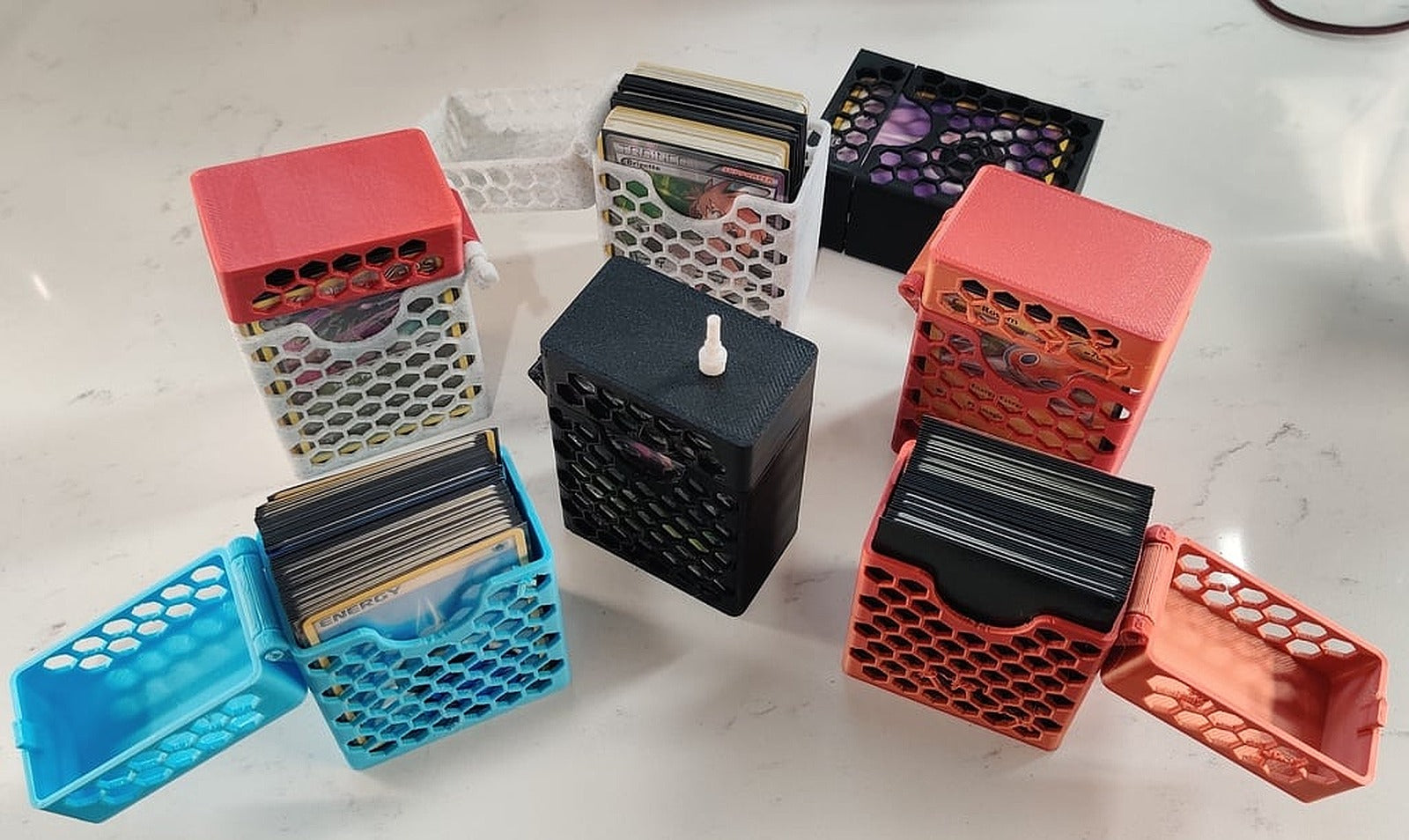 Trading Card Deck kutu/düzenleyici - Hinged – 3D Baskı Modeli